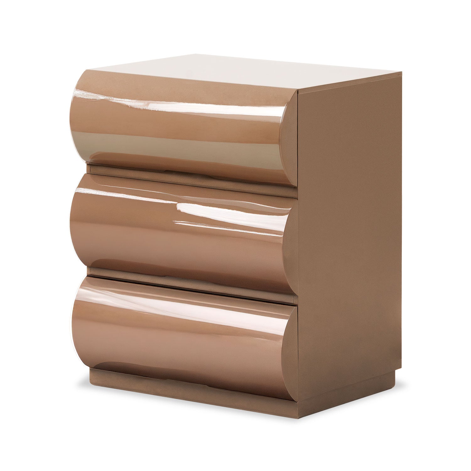 Mesa de Noche Sienna 3 Gavetas, Capuchino