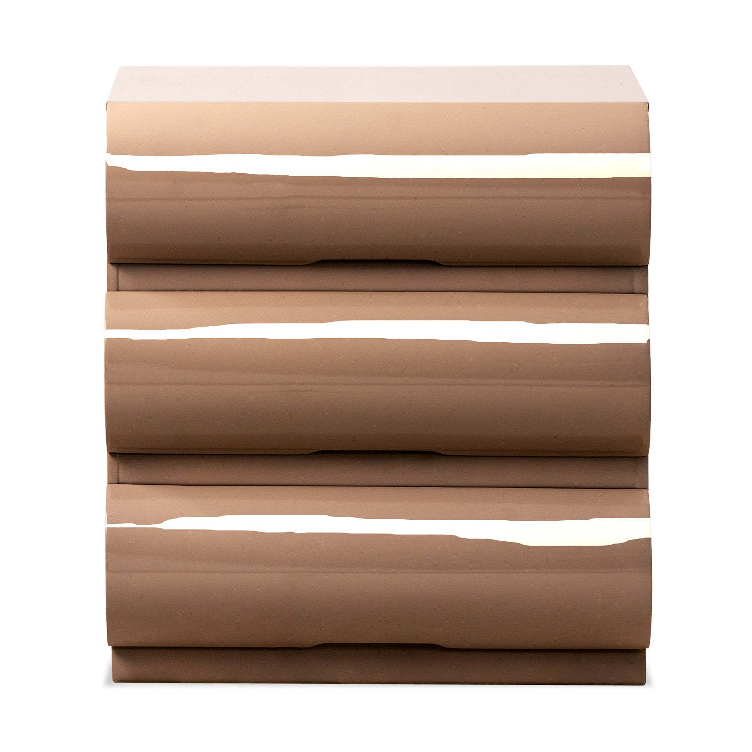 Mesa de Noche Sienna 3 Gavetas, Capuchino