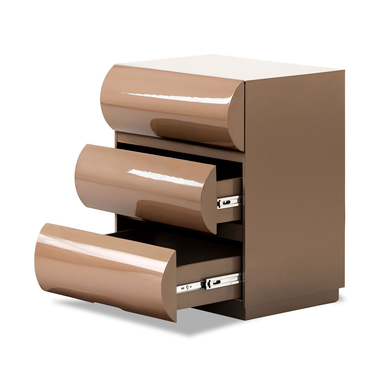 Mesa de Noche Sienna 3 Gavetas, Capuchino