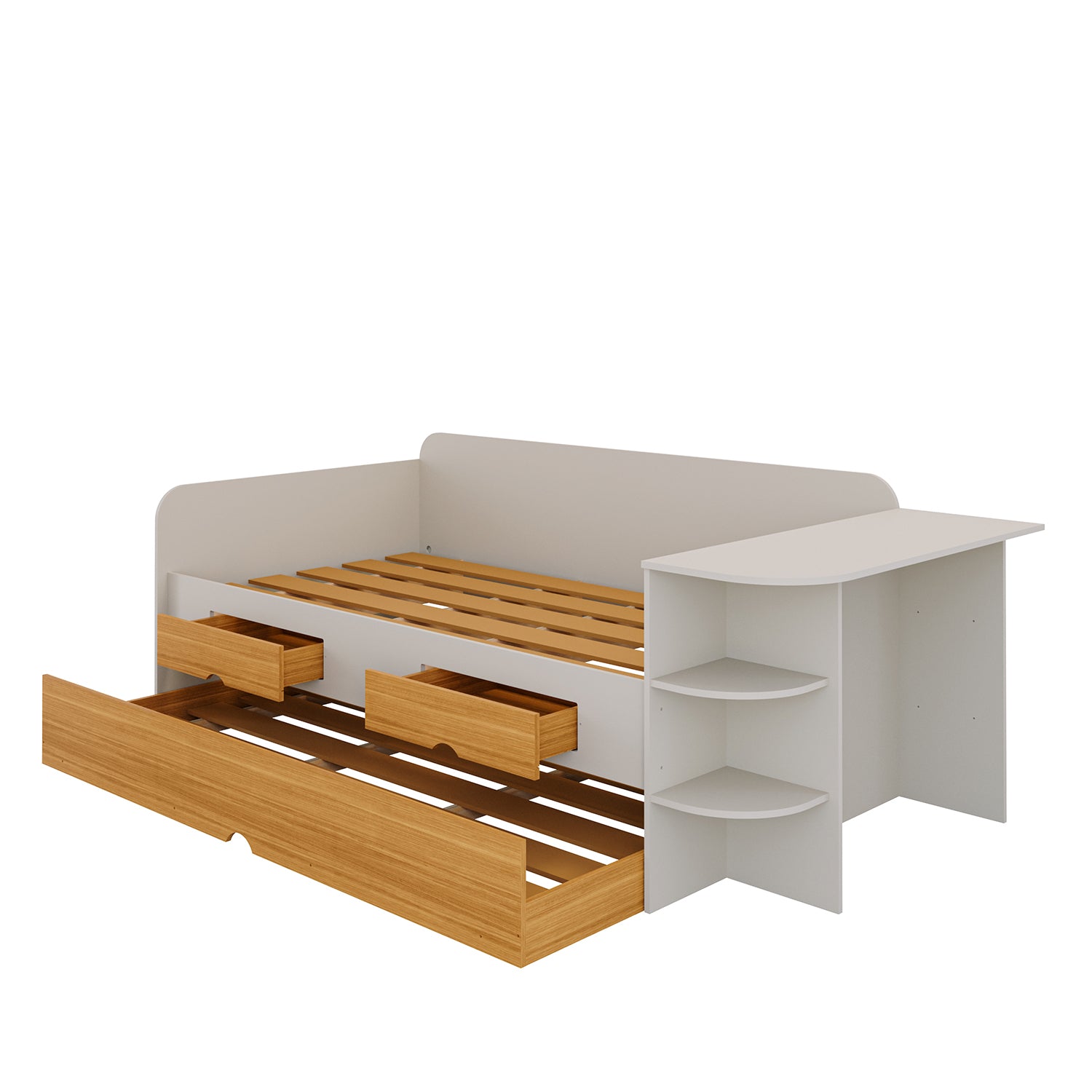 Cama Nido 1.00 Helen Off White, Natural