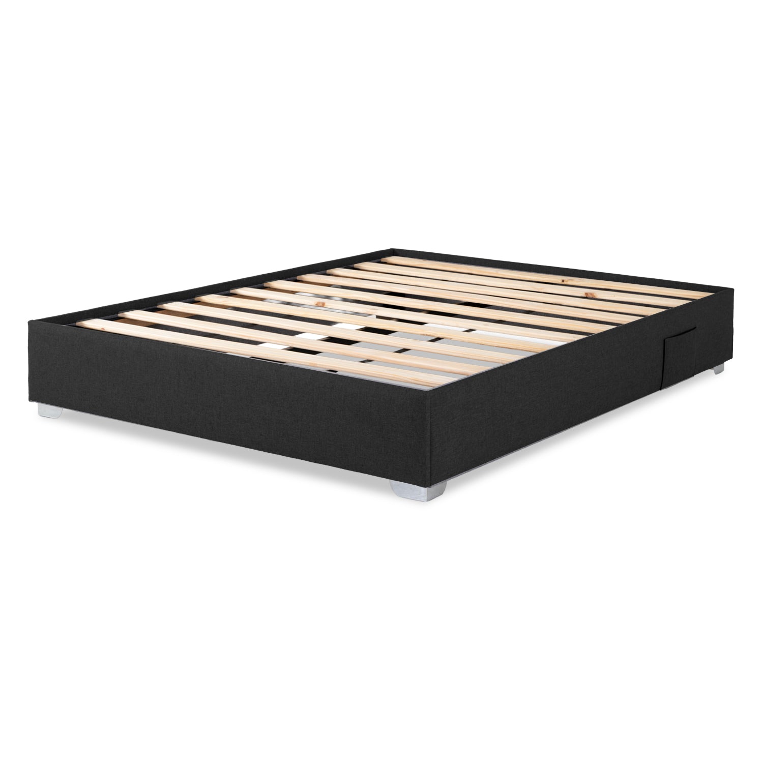 Base Cama Doble Pier Desarmable Negro