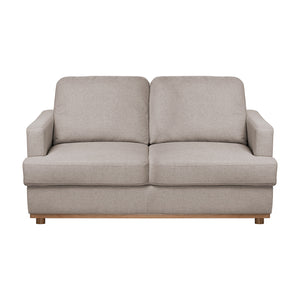 Sofá 2 Puestos Luka Lino Verona Beige, Natural