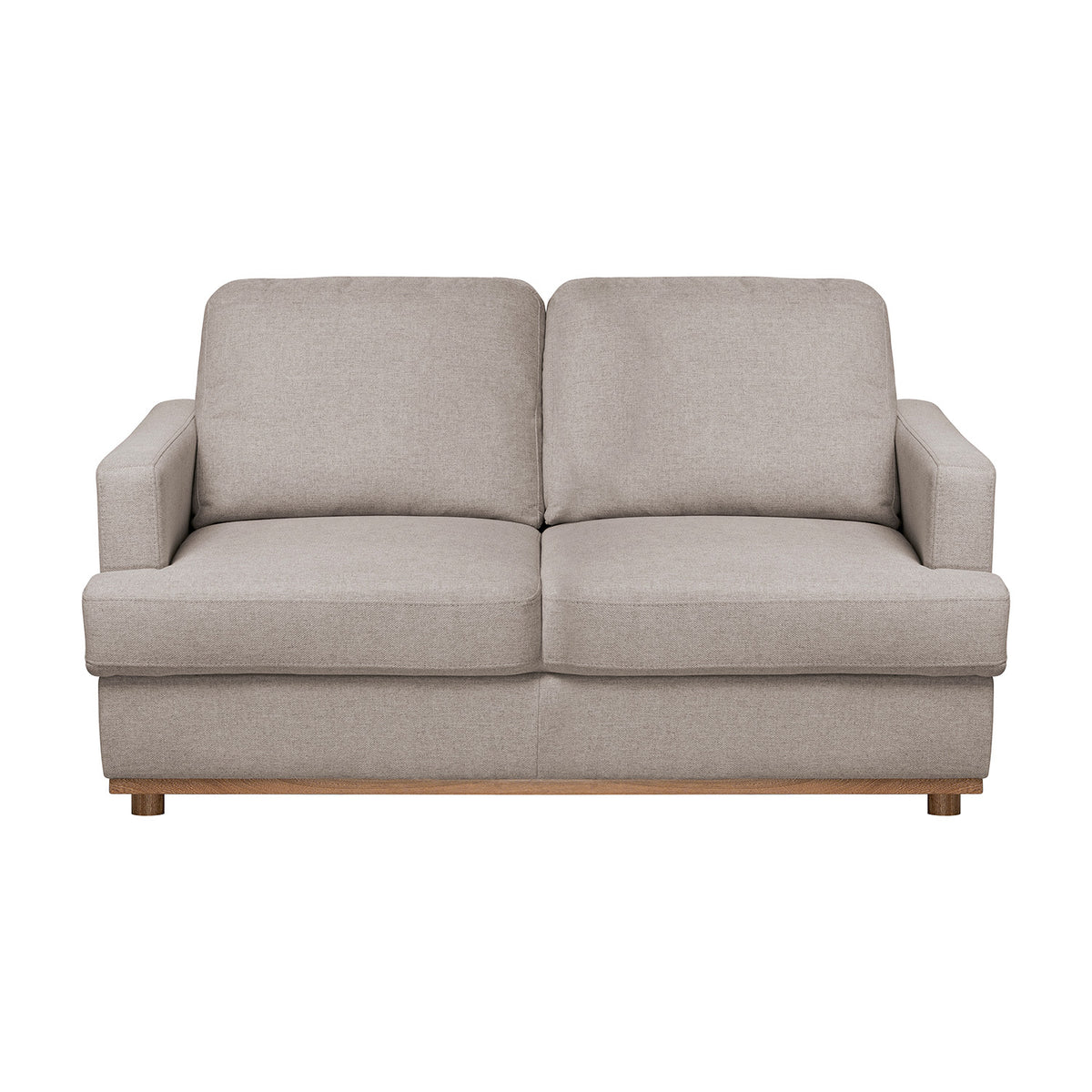 Sofá 2 Puestos Luka Lino Verona Beige, Natural