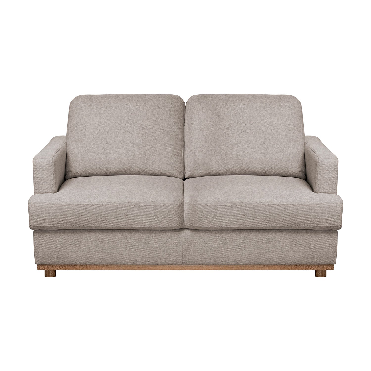 Sofá 2 Puestos Luka Lino Verona Beige, Natural