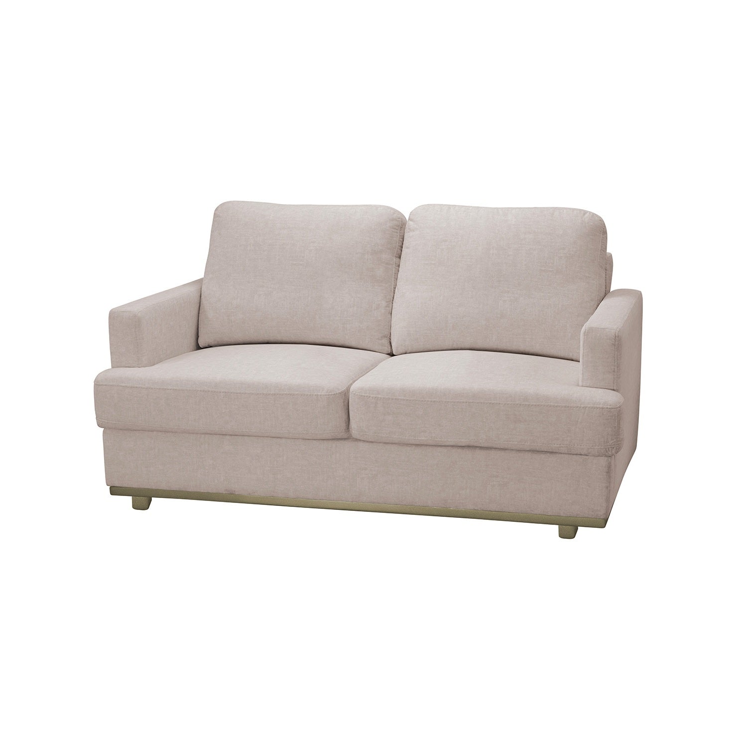 Sofá 2 Puestos Luka Velvet Idilio Beige, Champaña