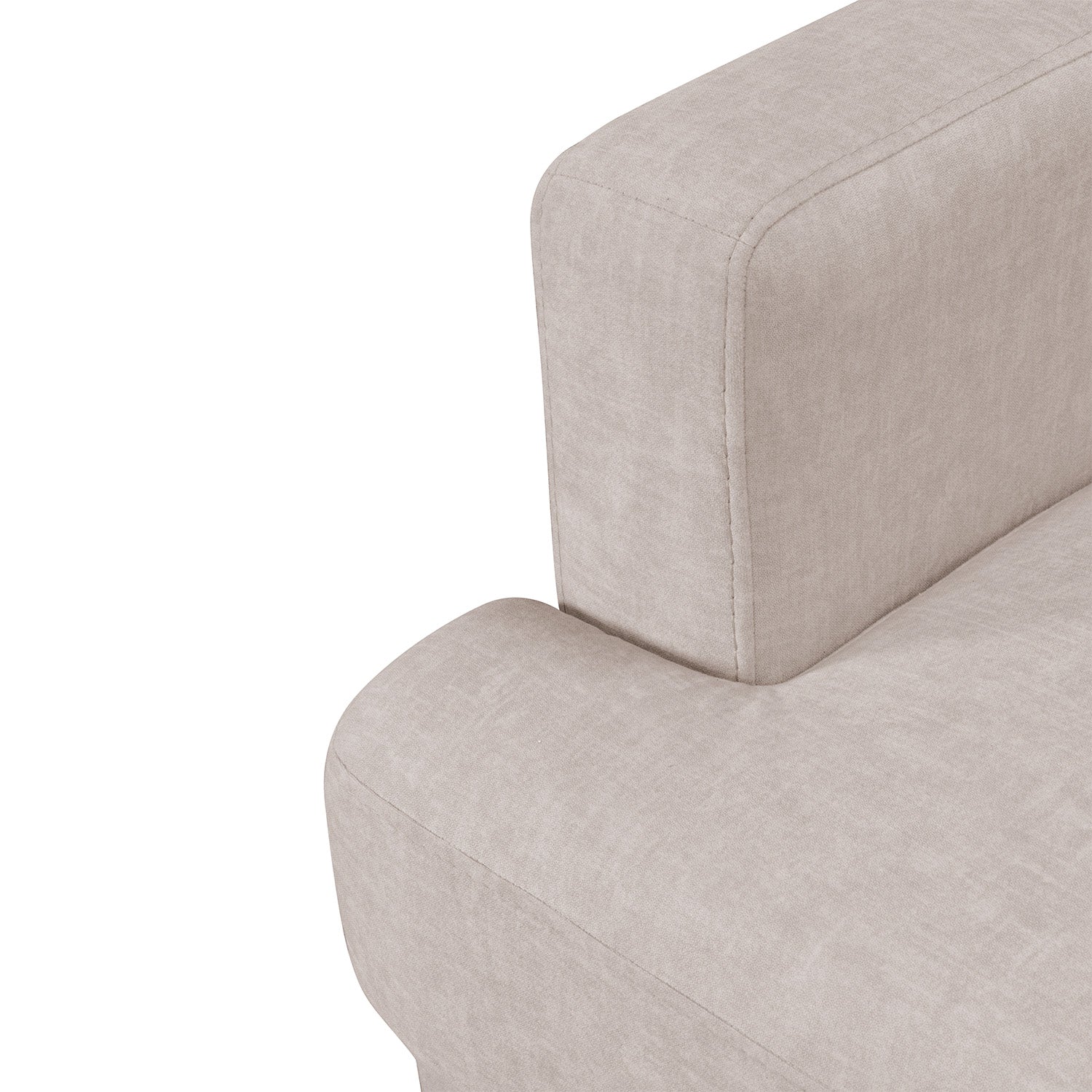 Sofá 2 Puestos Luka Velvet Idilio Beige, Champaña