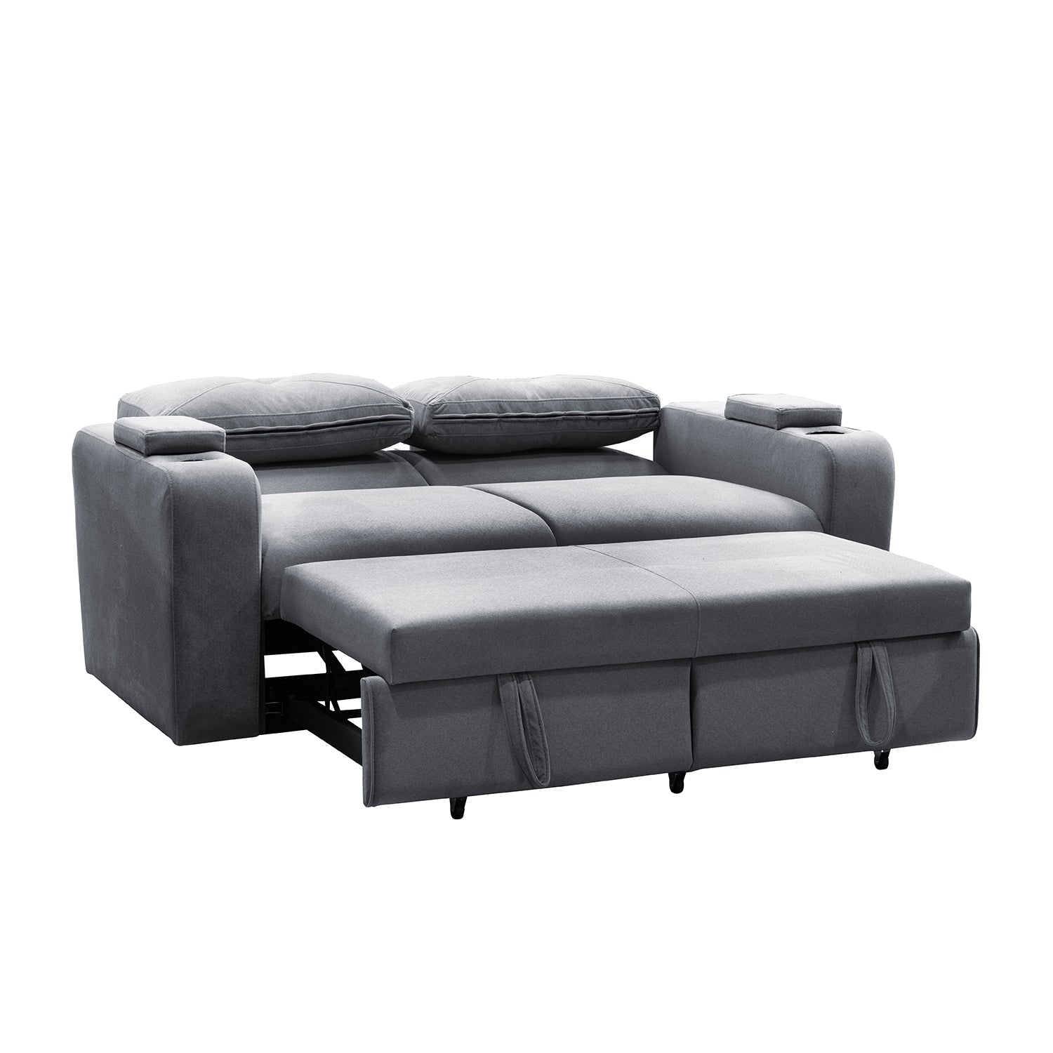 Sofá Cama Boston Velvet Primada Gris