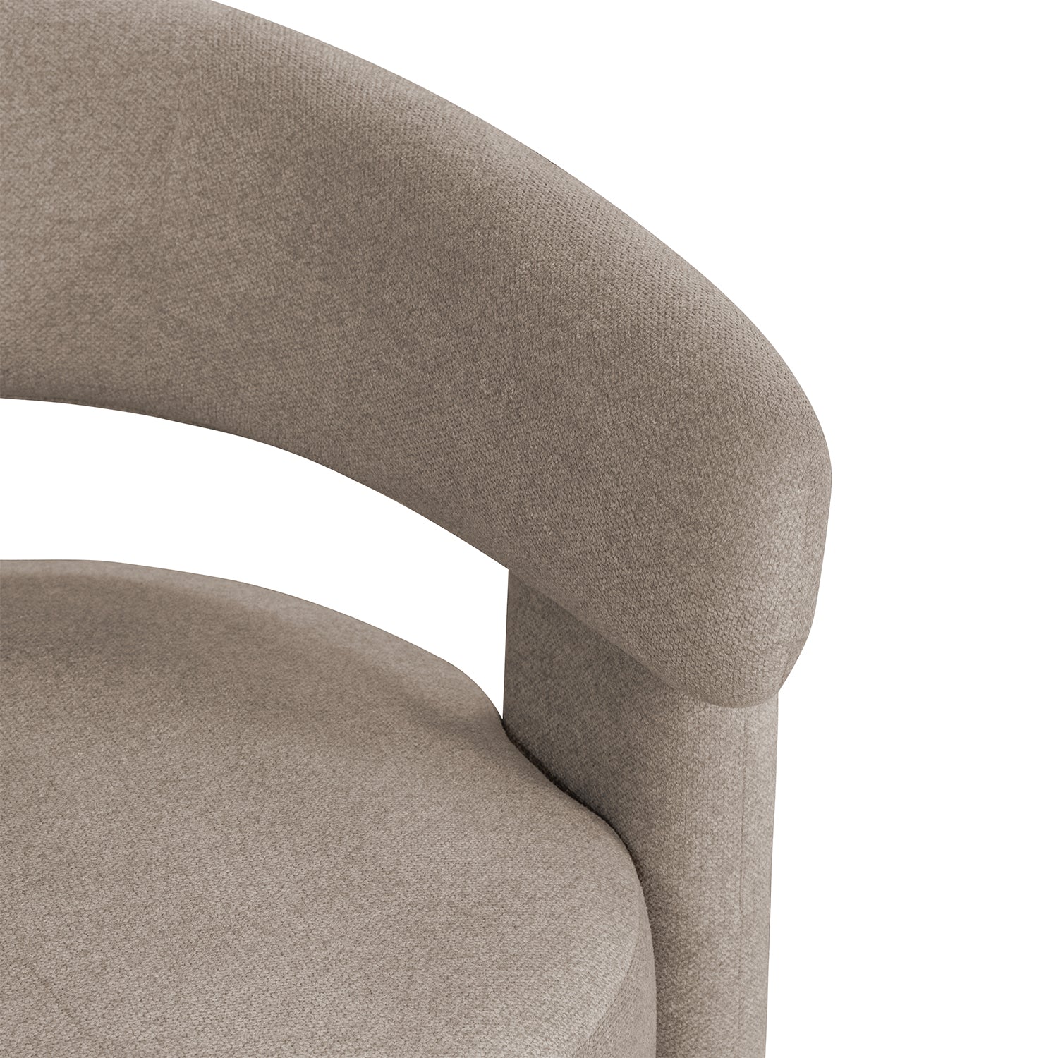 Poltrona Santy Velvet Connor Taupe, Natural