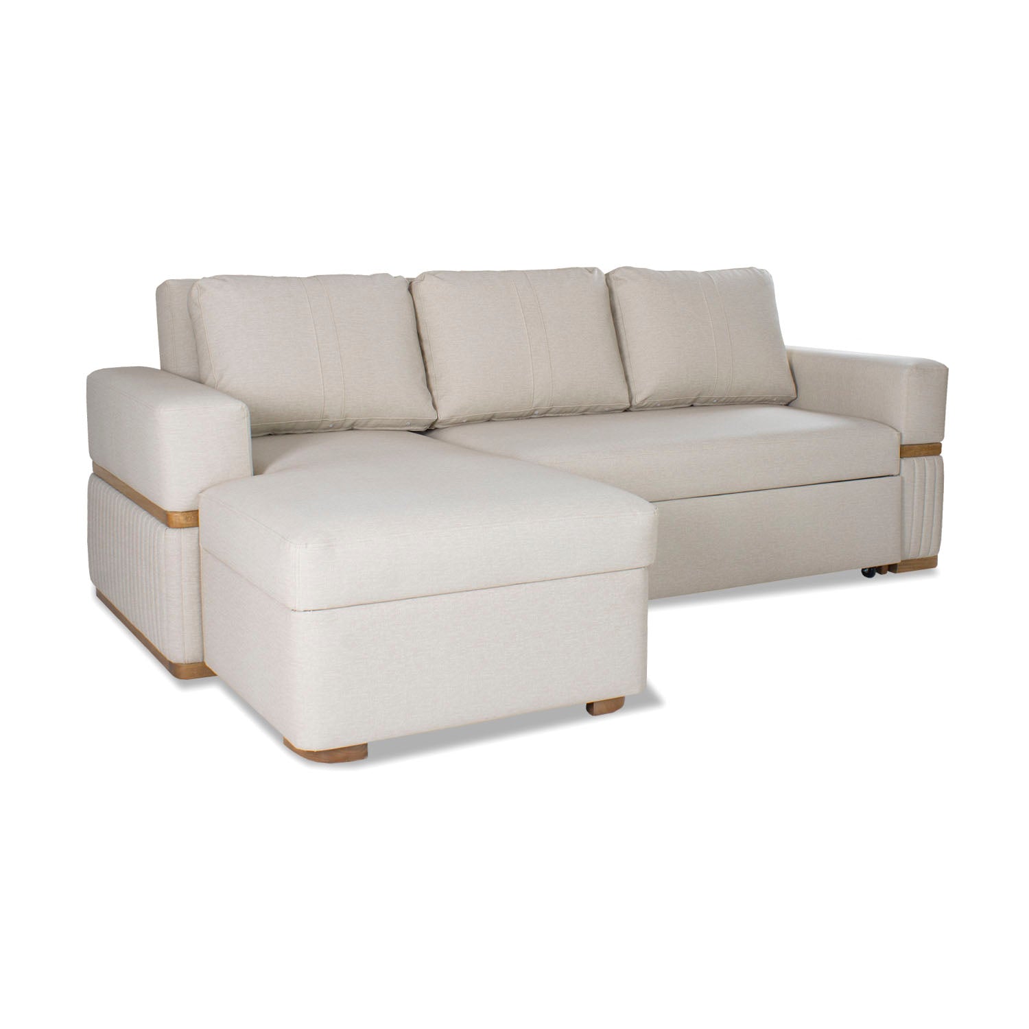 Sala Cama Dior Eurolino Marbella Marfil, Natural Lado Izq 2M Brazo Desmontable