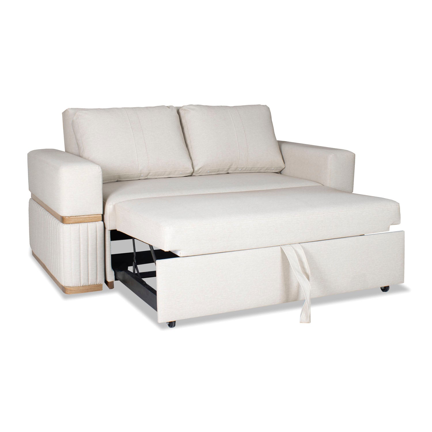 Sofá Cama Dior Eurolino Marbella Marfil, Natural Brazo Desmontable