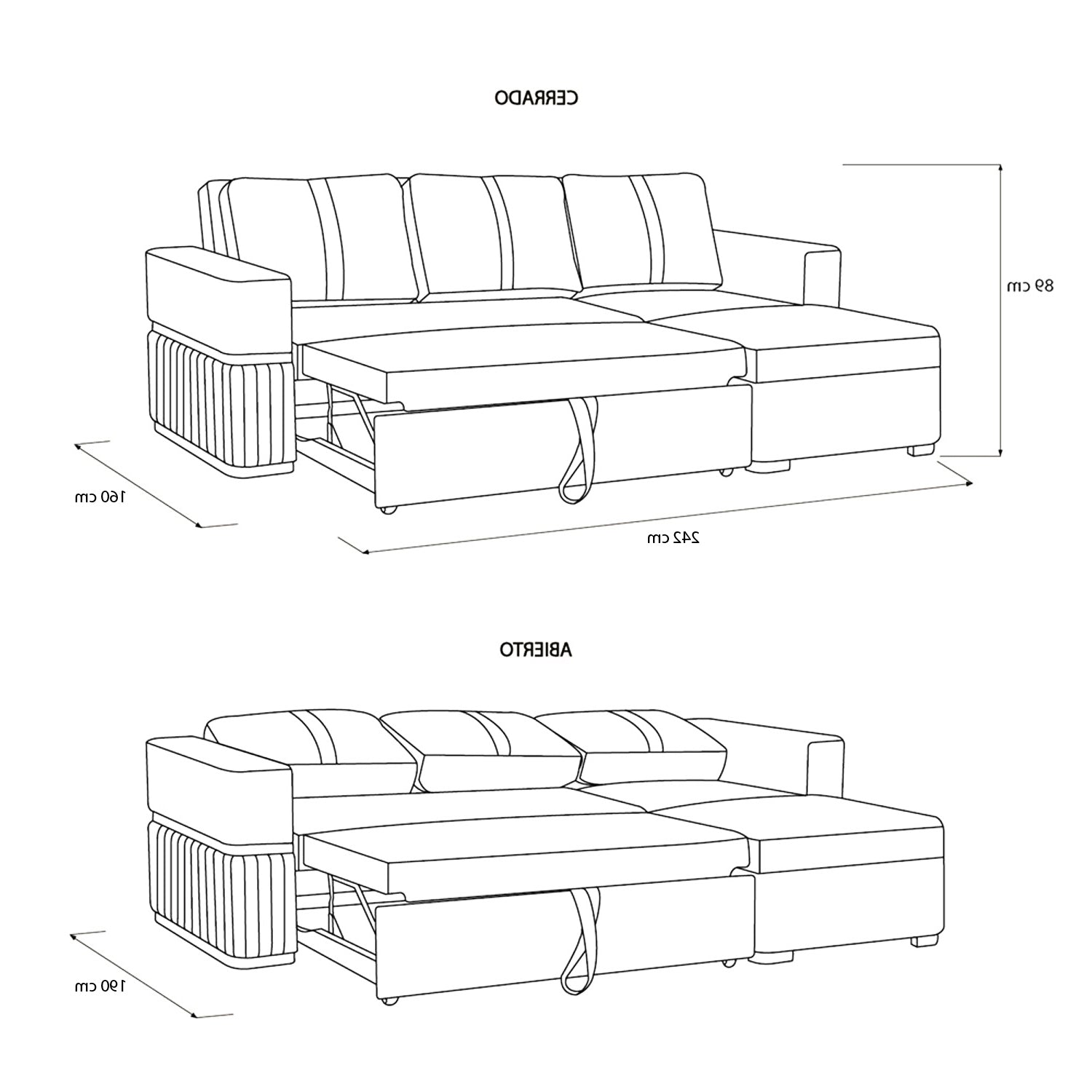 Sala Cama Dior Eurolino Marbella Marfil, Natural Lado Der Brazo Desmontable