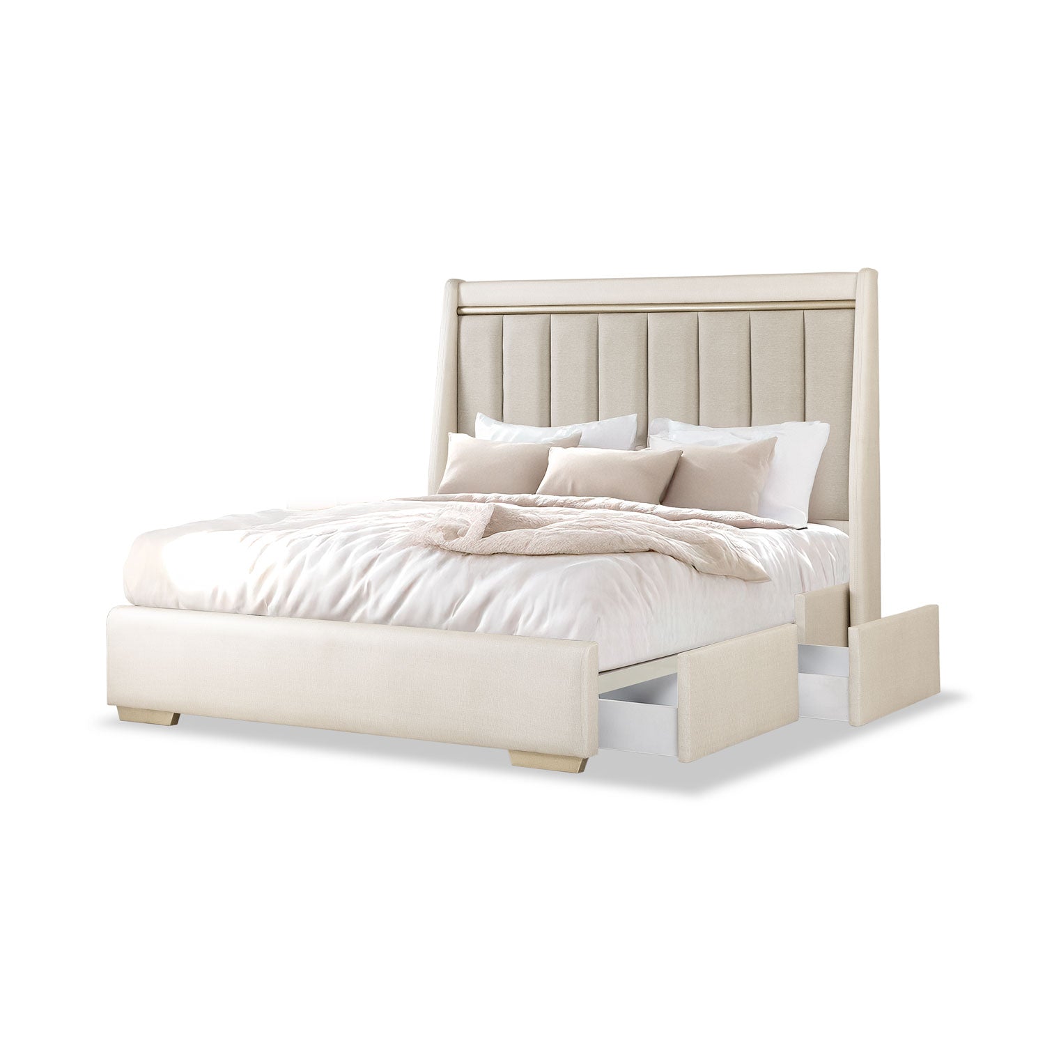 Cama Doble Tiana Eurolino Perla, Champaña Premium