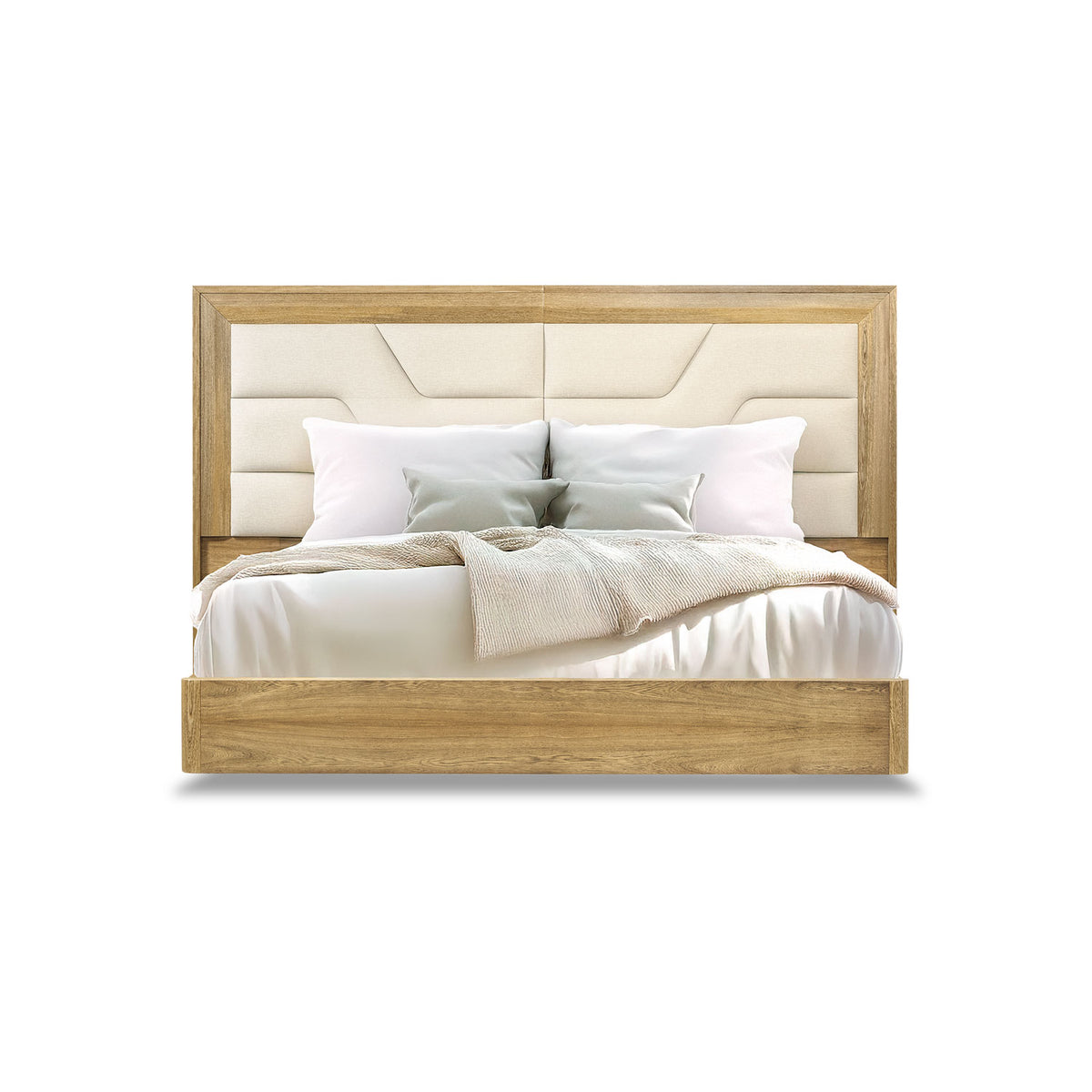 Cama Doble Bulgari Eurolino Marfil, Natural