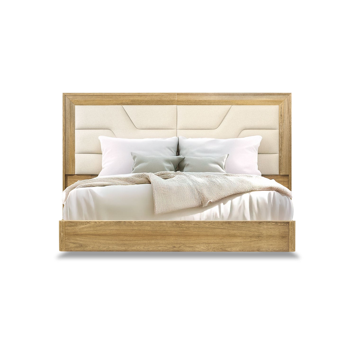 Cama Doble Bulgari Eurolino Marfil, Natural