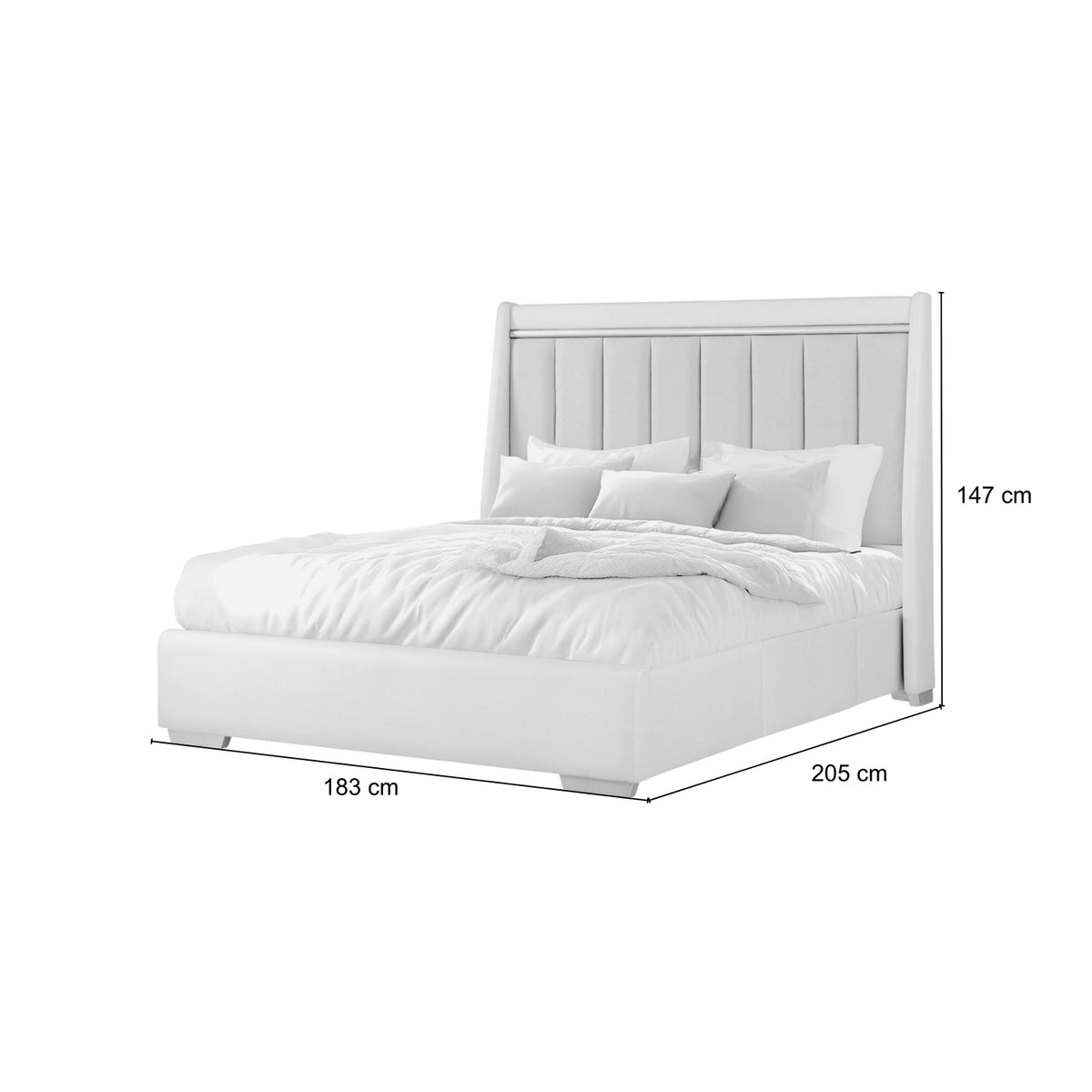 Cama Queen Tiana Eurolino Perla, Champaña Premium