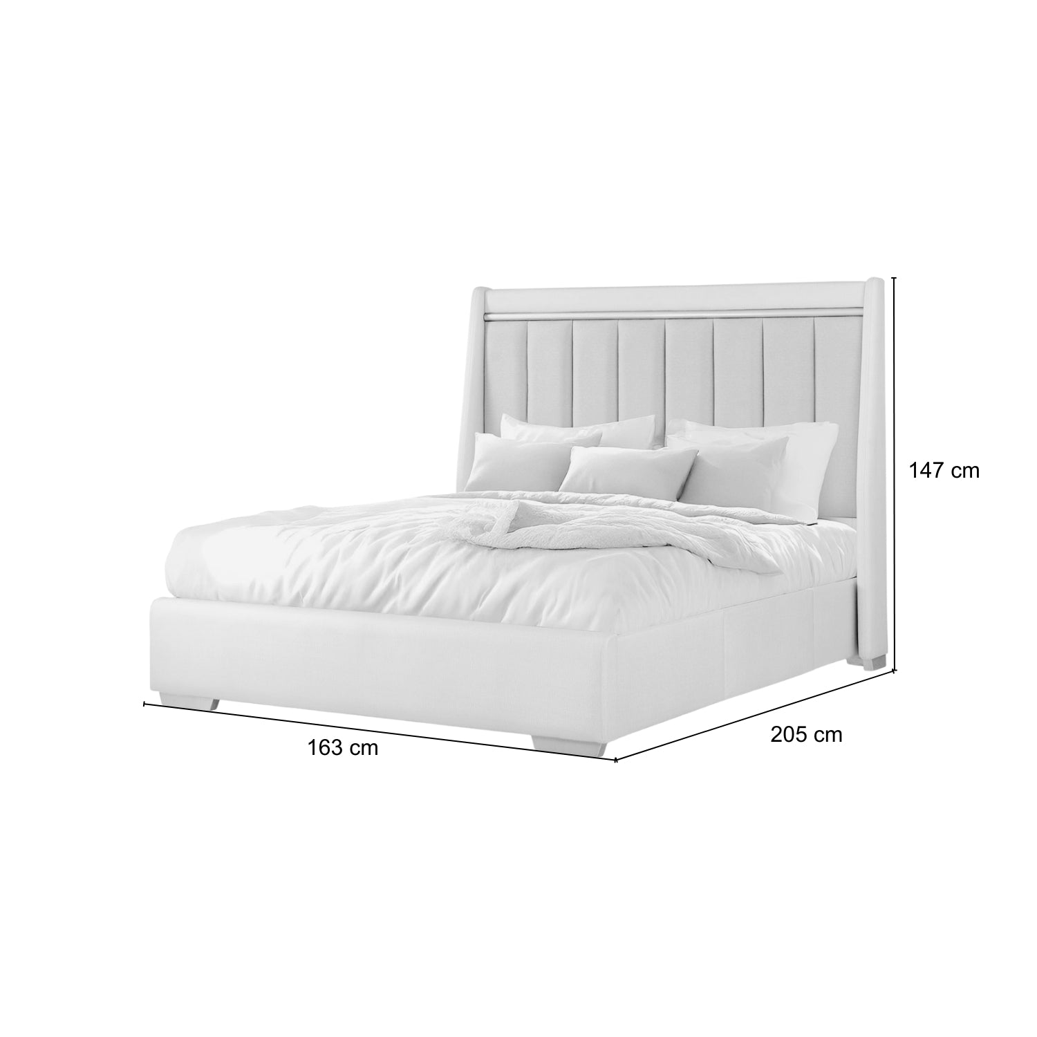 Cama Doble Tiana Eurolino Perla, Champaña Premium