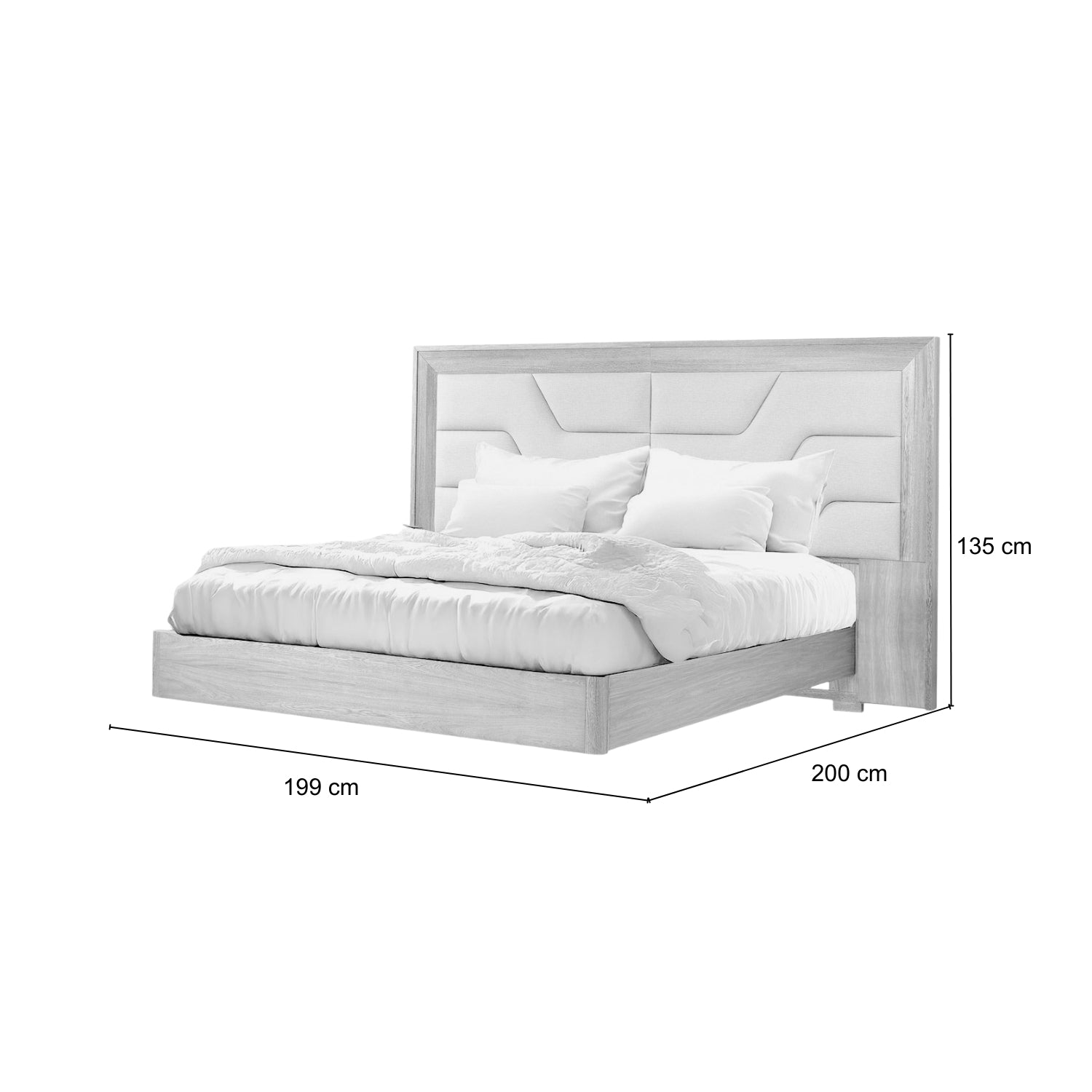 Cama Doble Bulgari Eurolino Marfil, Natural