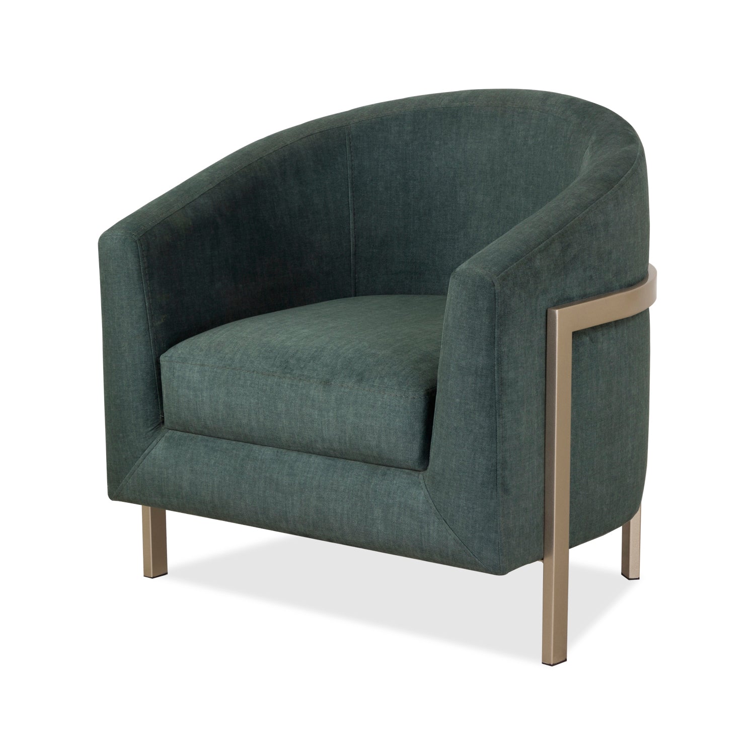 Poltrona Berlin Velvet Verde, Champaña