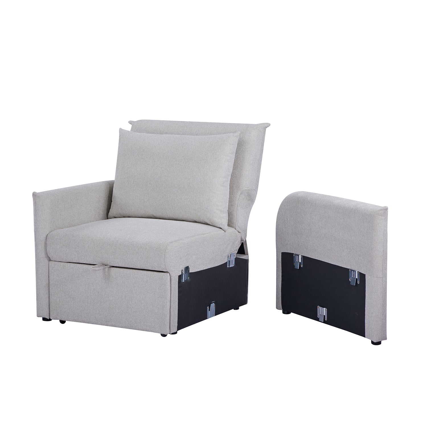 Sofá Cama Twin Duncan Lino Crudo