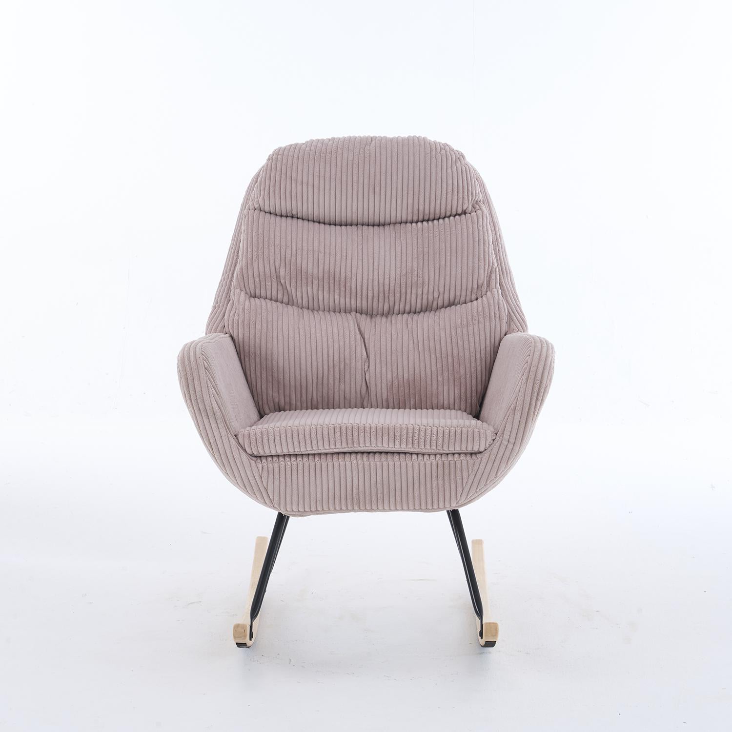 Mecedora Nala Velvet Beige 74X94X96