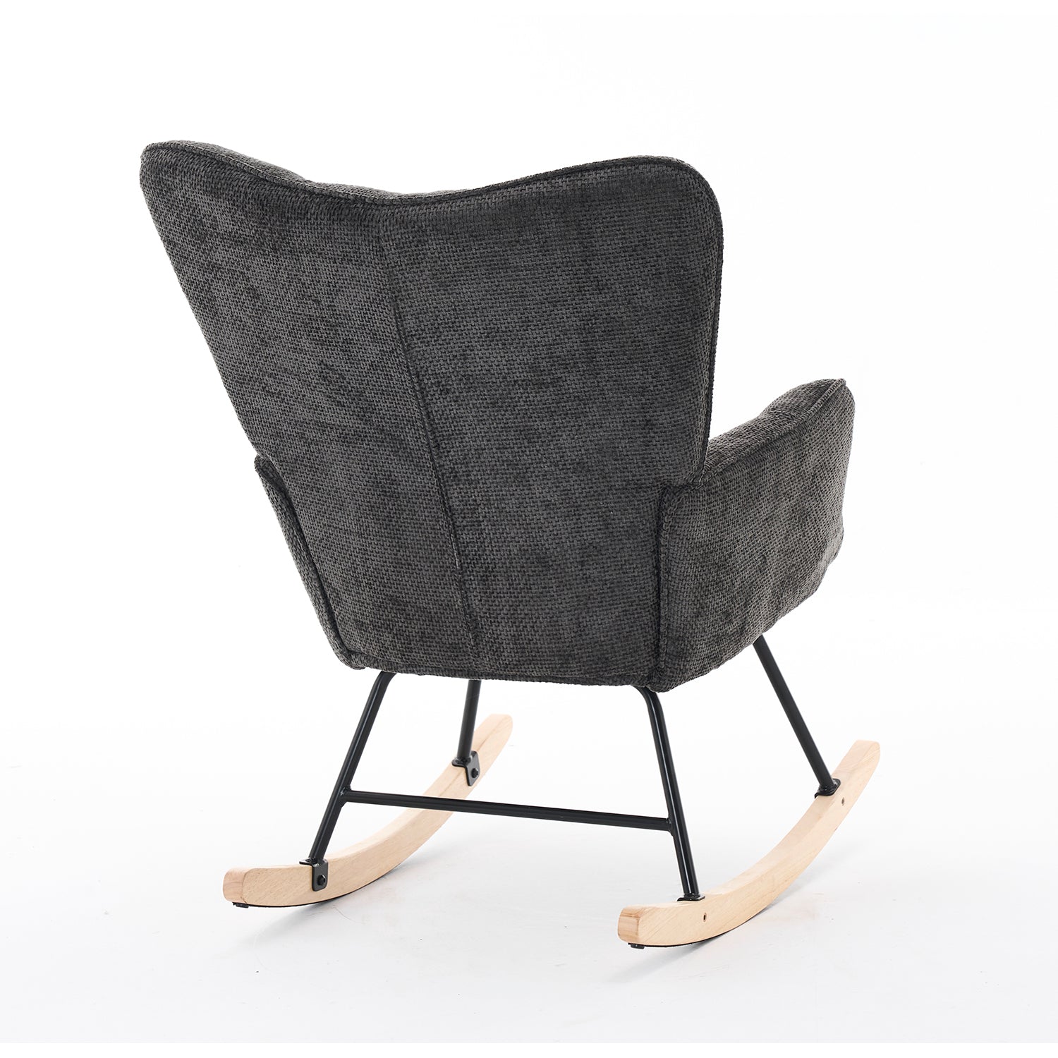Mecedora   Alan Velvet Negro 73X92X98
