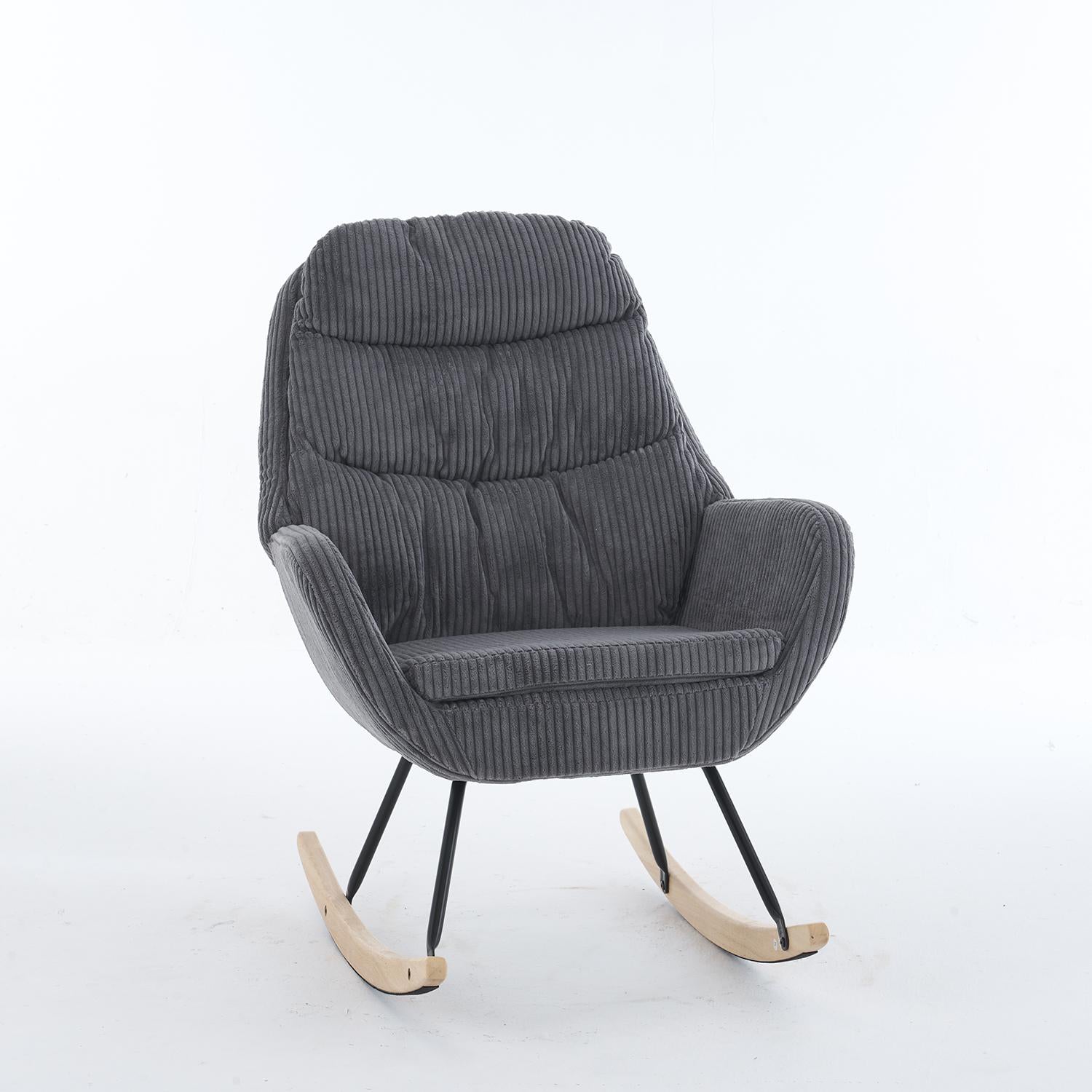 Mecedora  Nala Velvet Ceniza 74X94X96