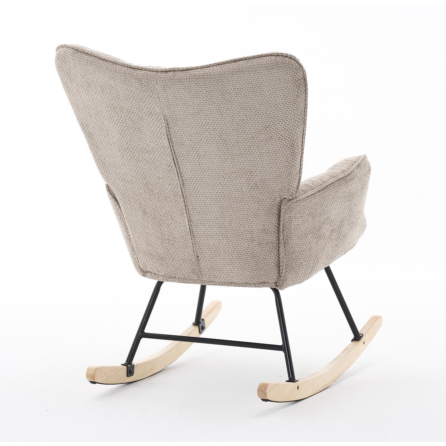 Mecedora  Alan Velvet Caqui 73X92X98