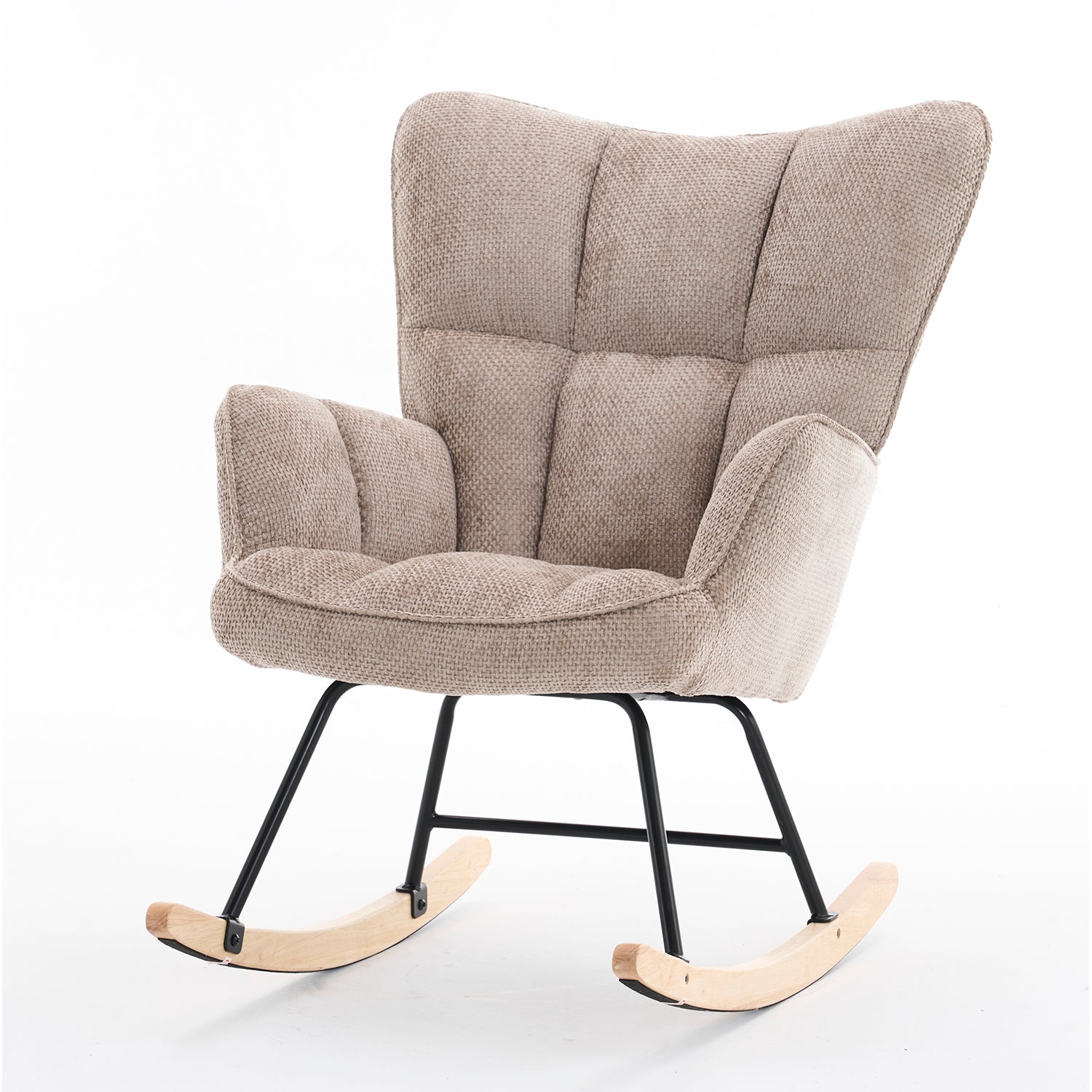 Mecedora  Alan Velvet Caqui 73X92X98