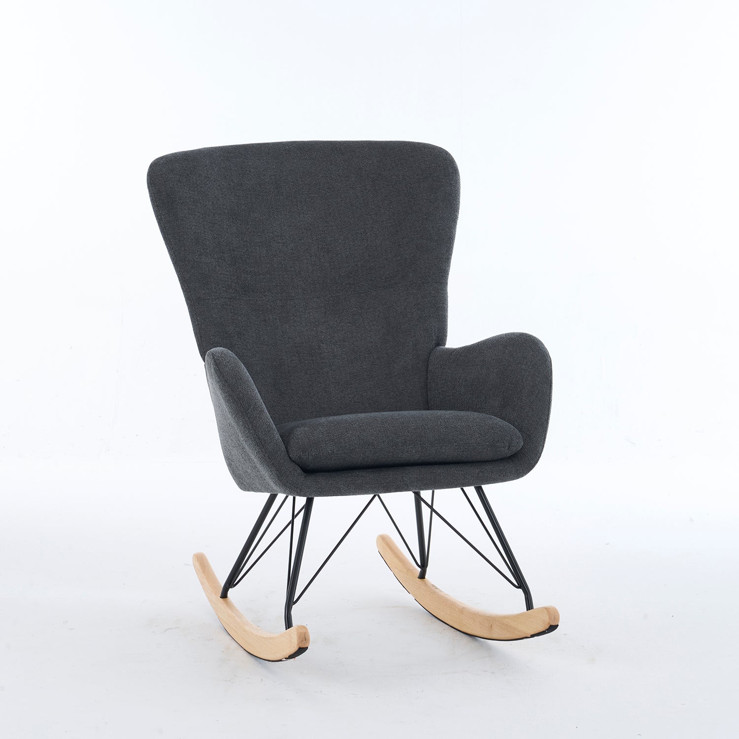 Mecedora  Dina Velvet Gris 77X10X100