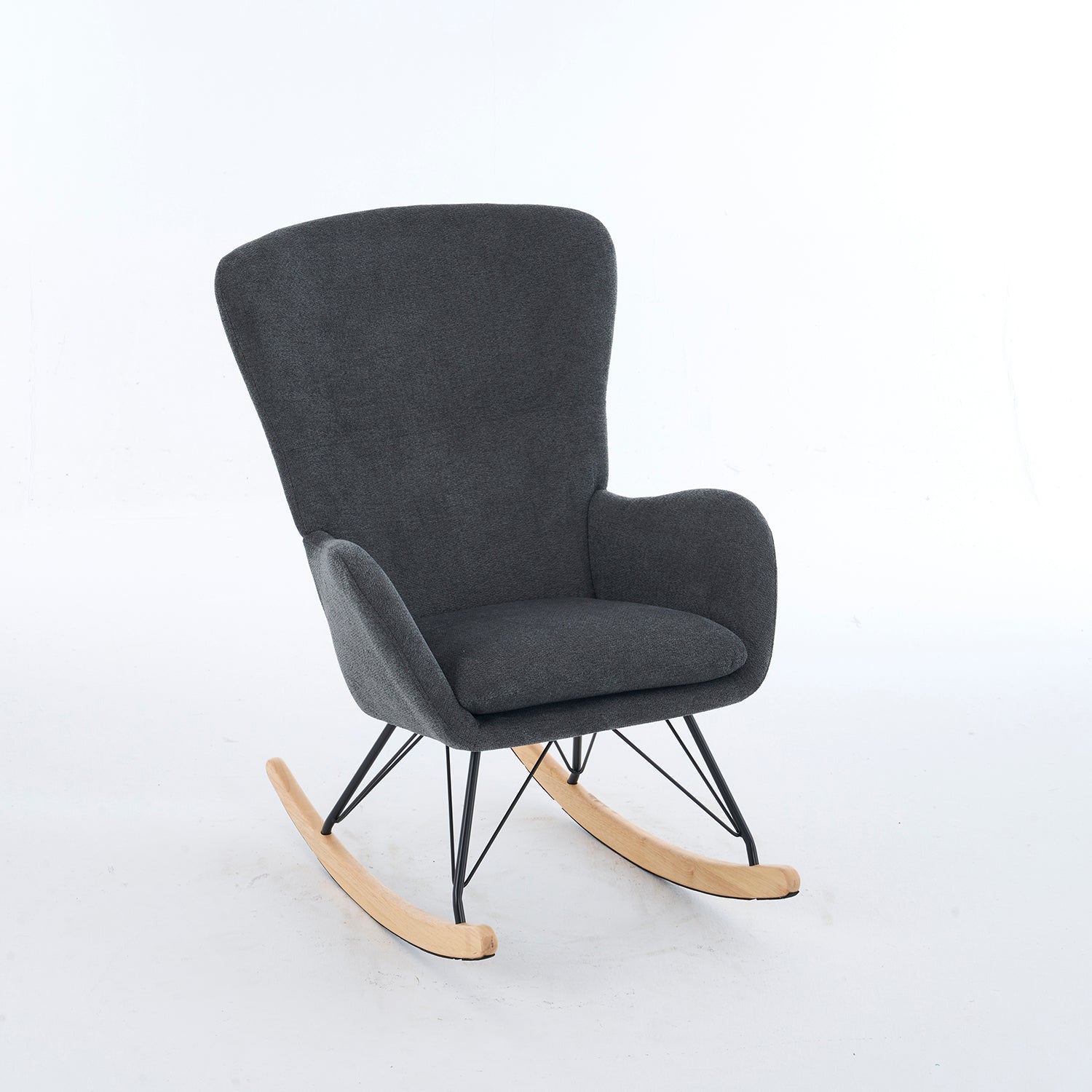 Mecedora  Dina Velvet Gris 77X10X100