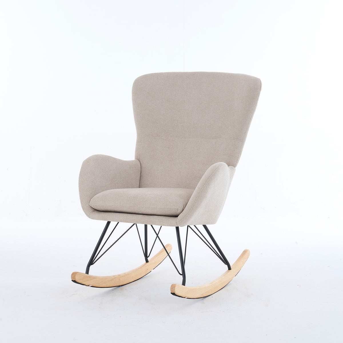 Mecedora  Dina Velvet Beige 77X10X100