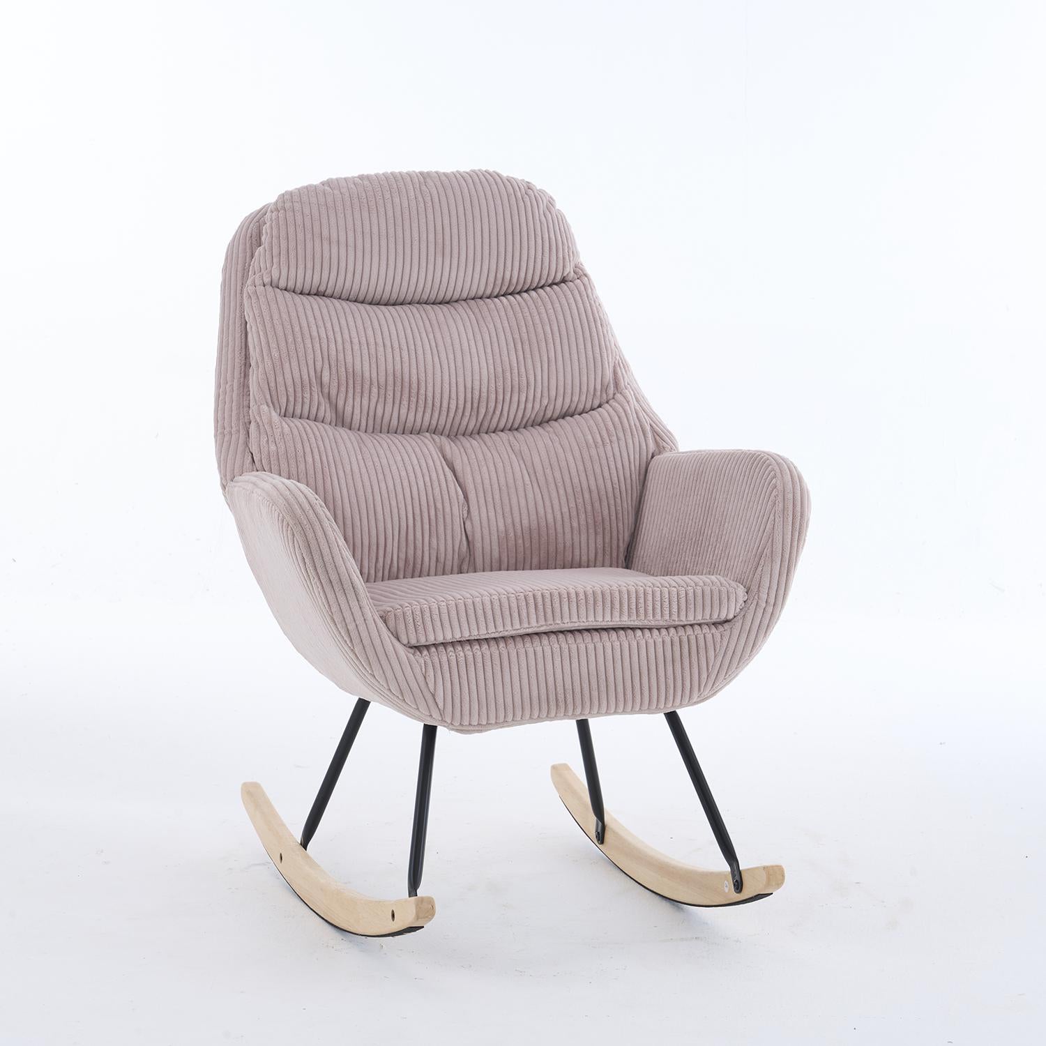 Mecedora Nala Velvet Beige 74X94X96
