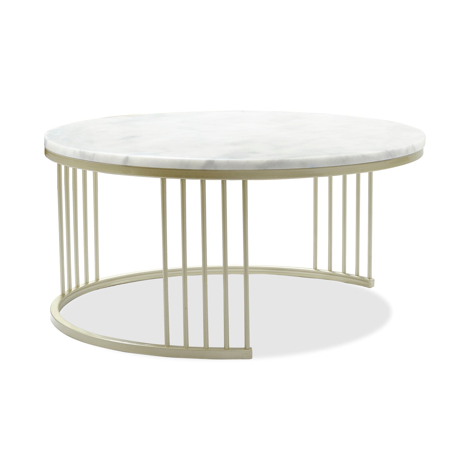 Mesa De Centro 60 Owen Marmol, Champaña