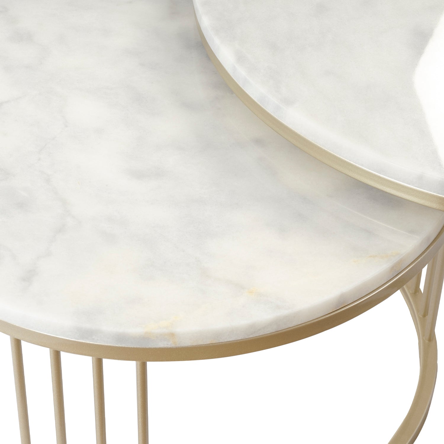 Mesa De Centro 60 Owen Marmol, Champaña