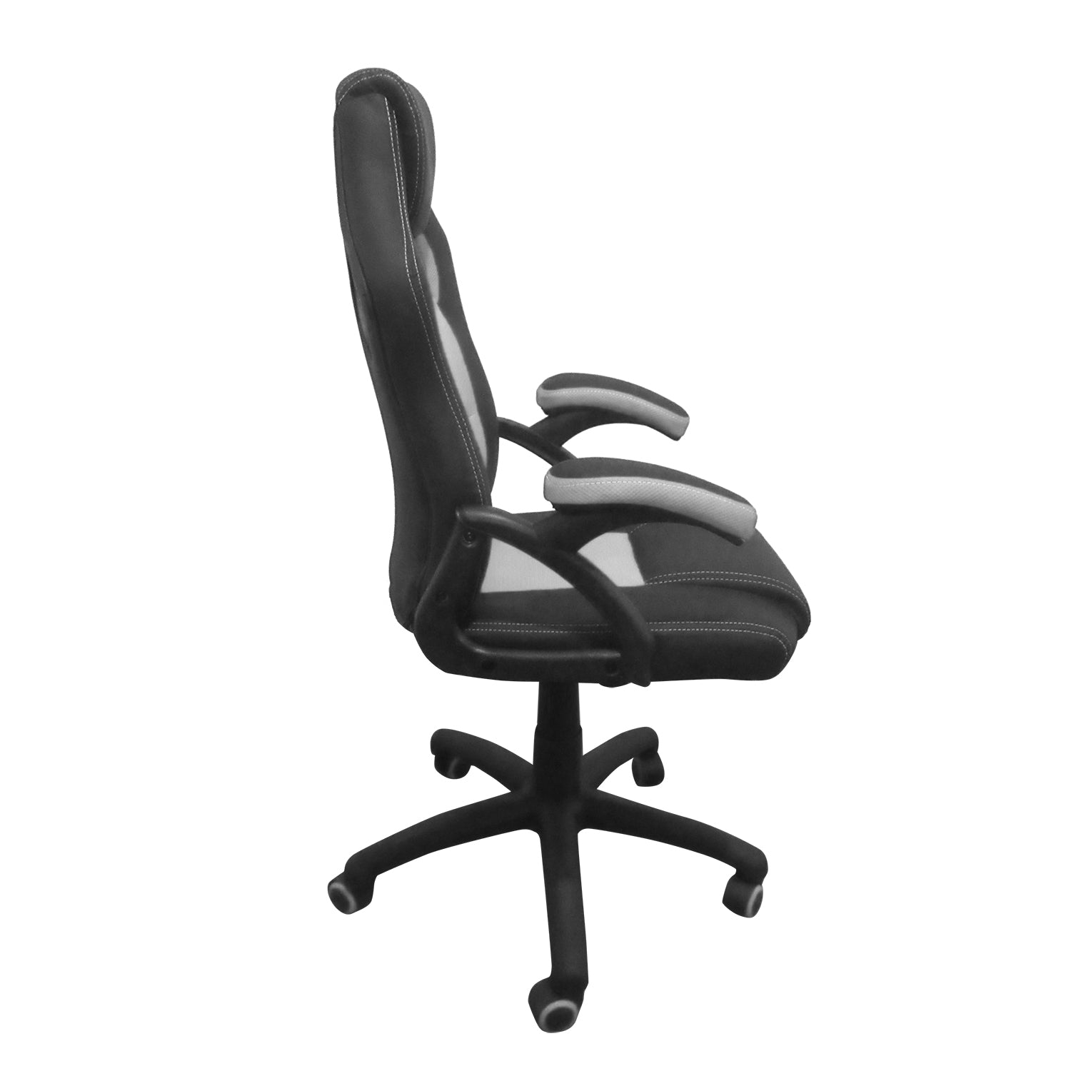 Silla Oficina  Lenox Negro,Gris 63X65X115