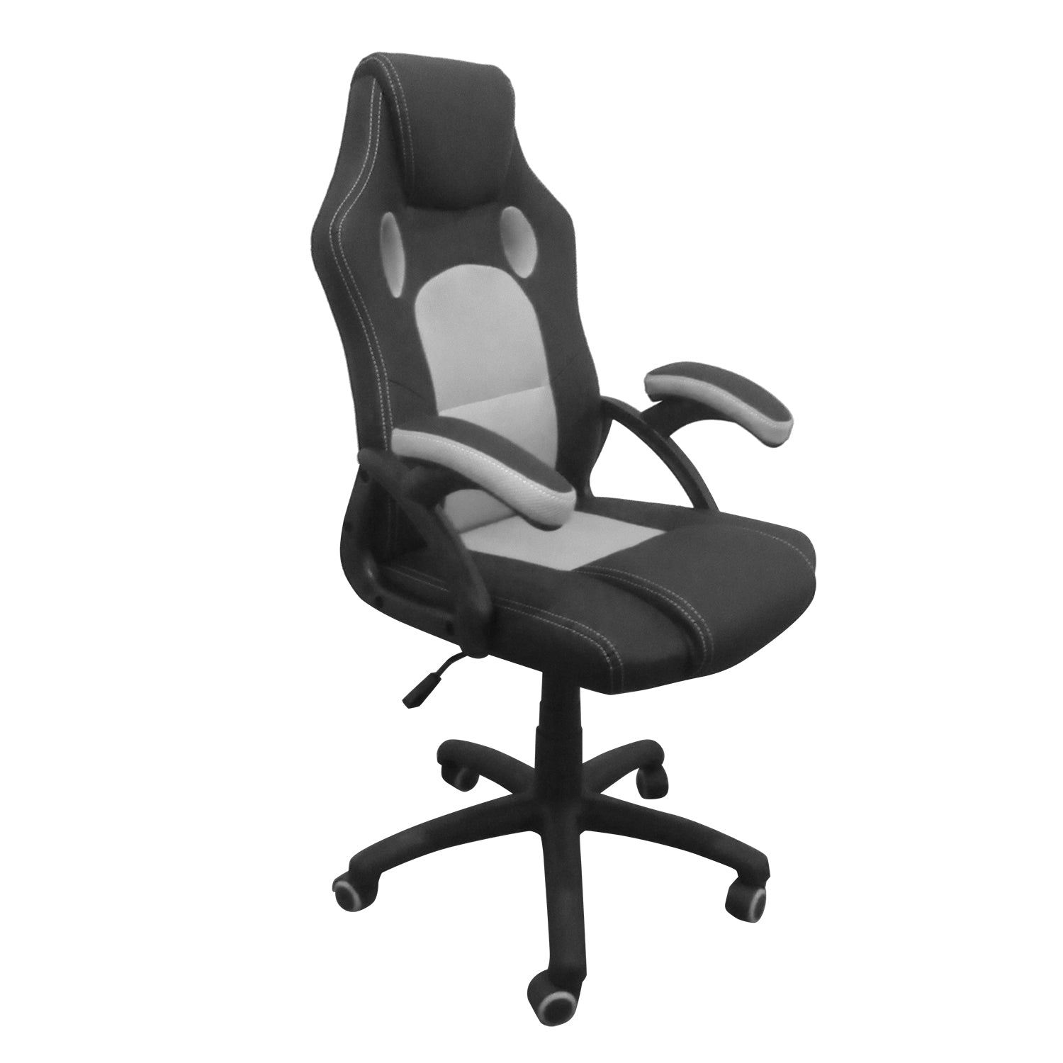 Silla Oficina  Lenox Negro,Gris 63X65X115