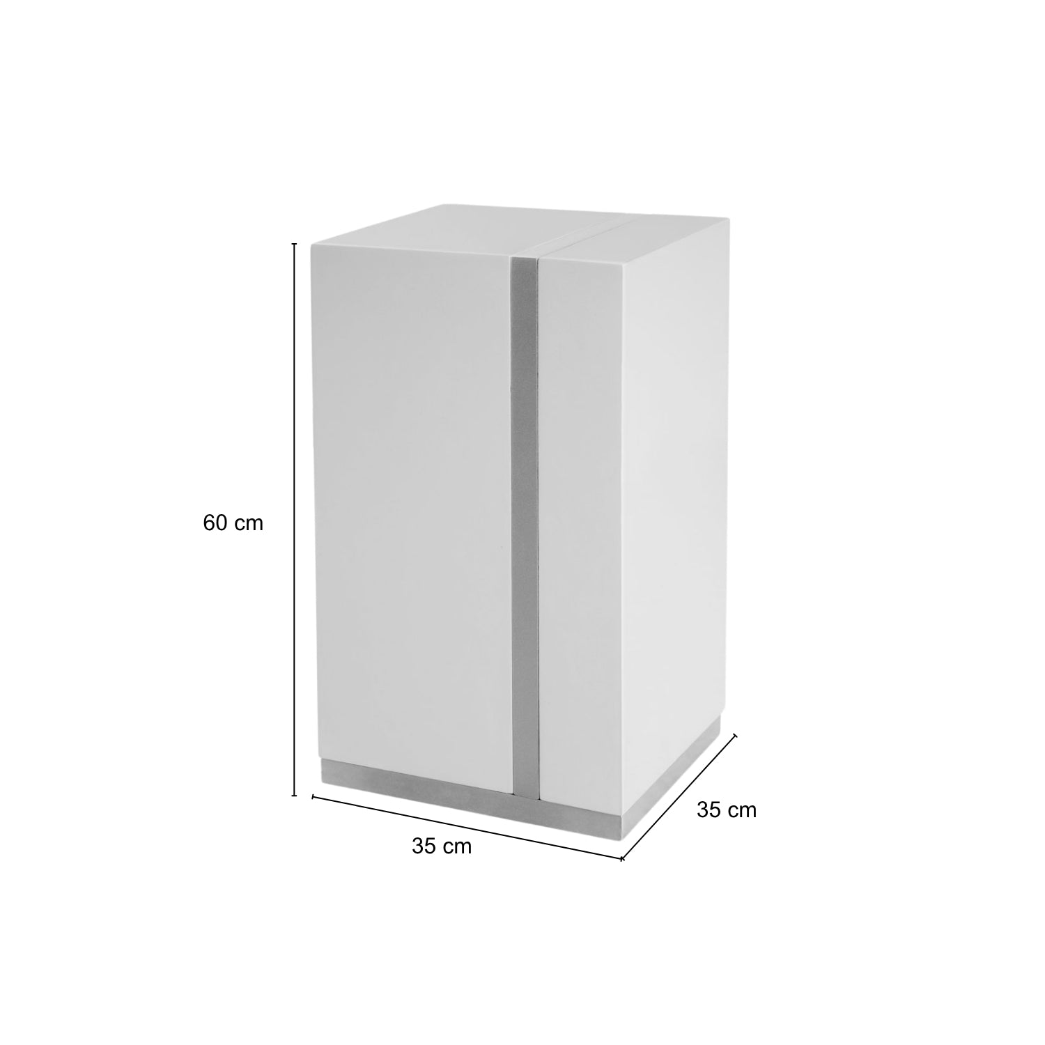 Mesa Auxiliar Lizzi Blanco Perla, Champaña