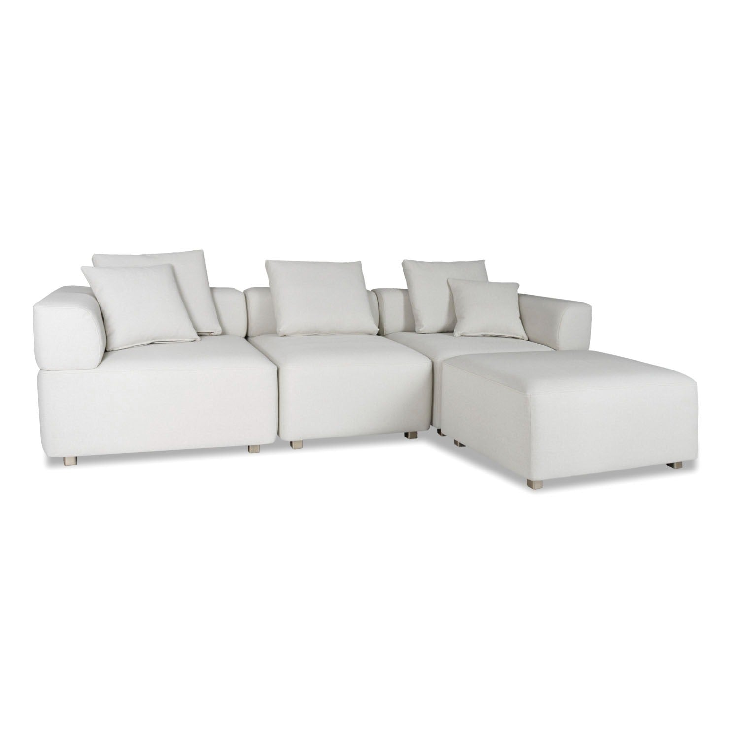 Juego de Sala Kanon Eurolino Blanco, Champaña 4 Piezas