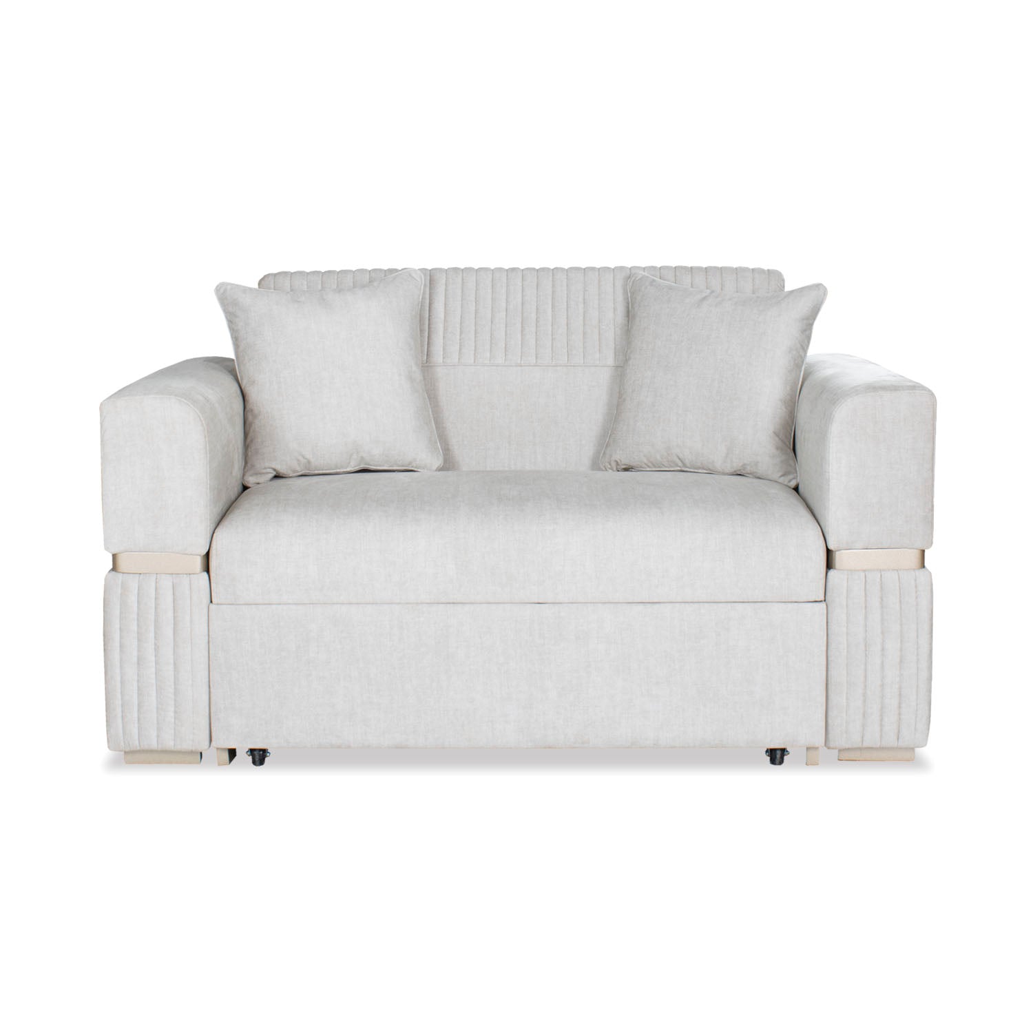 Sofá Cama Dhara Velvet Atlas Marmol BD 145 cm