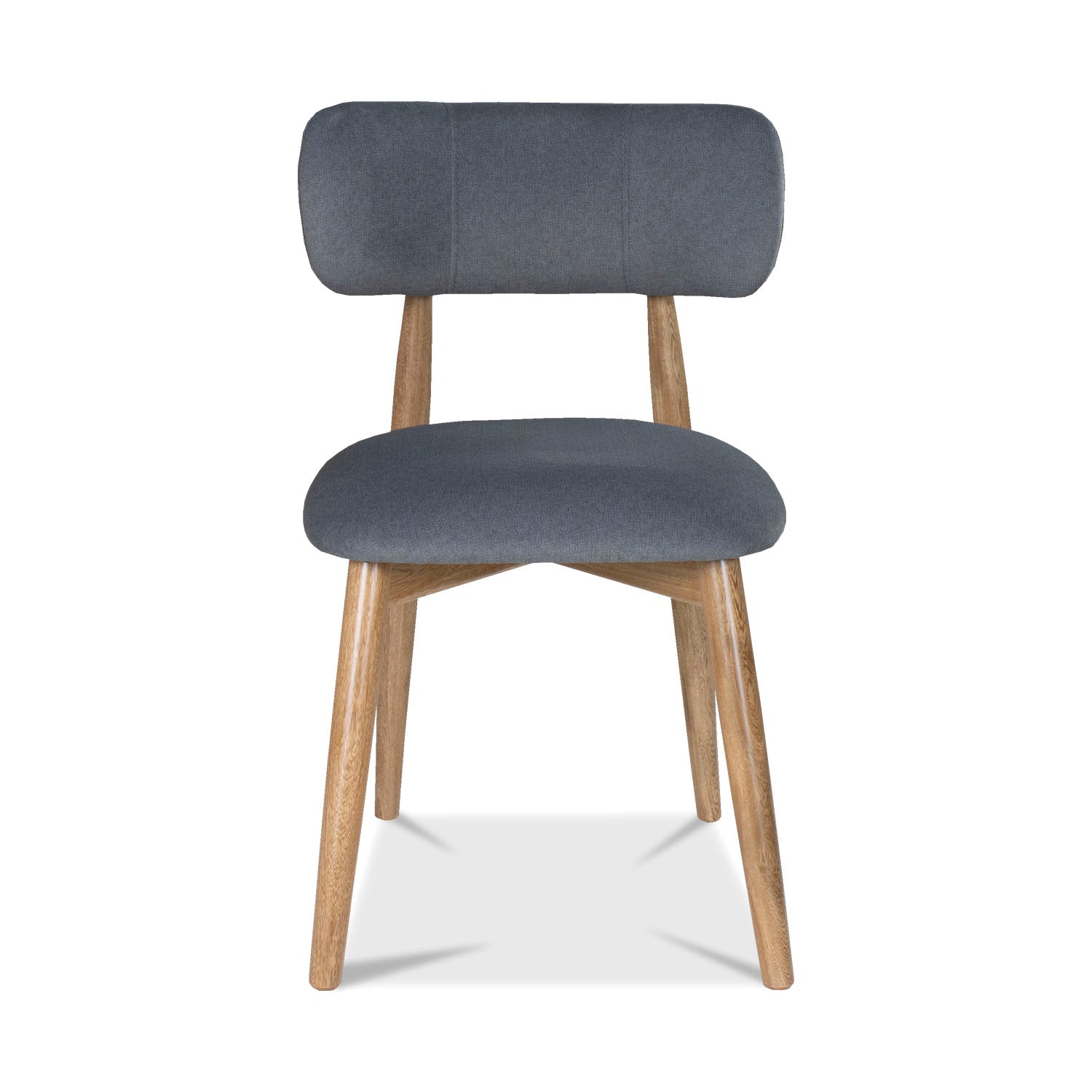 Comedor 6 Puestos Ankara Velvet Primada Plomo, Natural