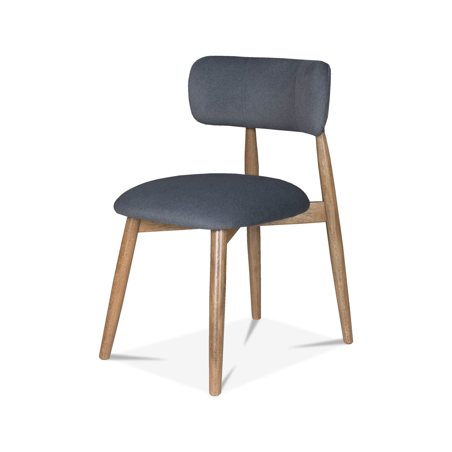 Comedor 6 Puestos Ankara Velvet Primada Plomo, Natural