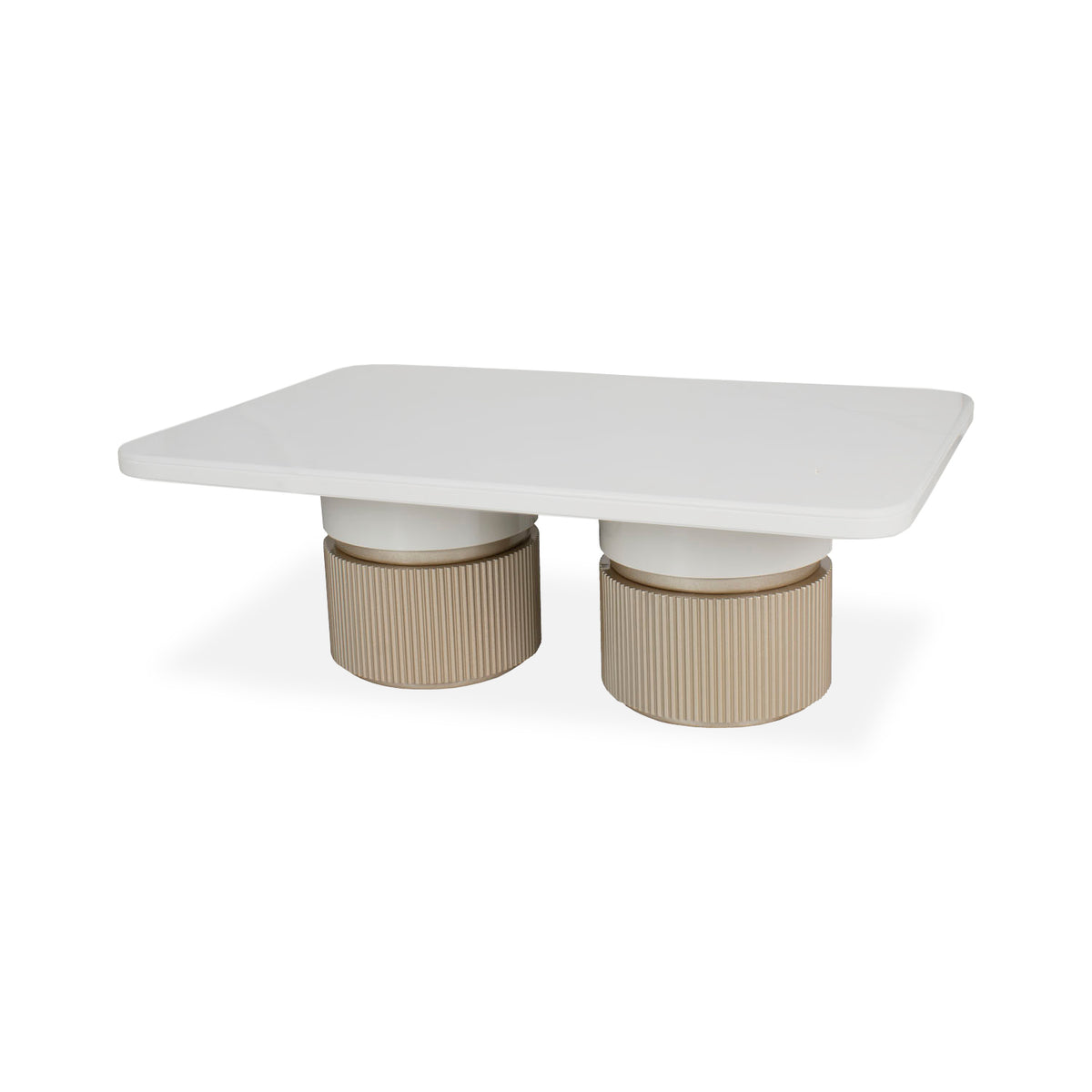 Mesa De Centro Toscana Off White, Champaña 120X80