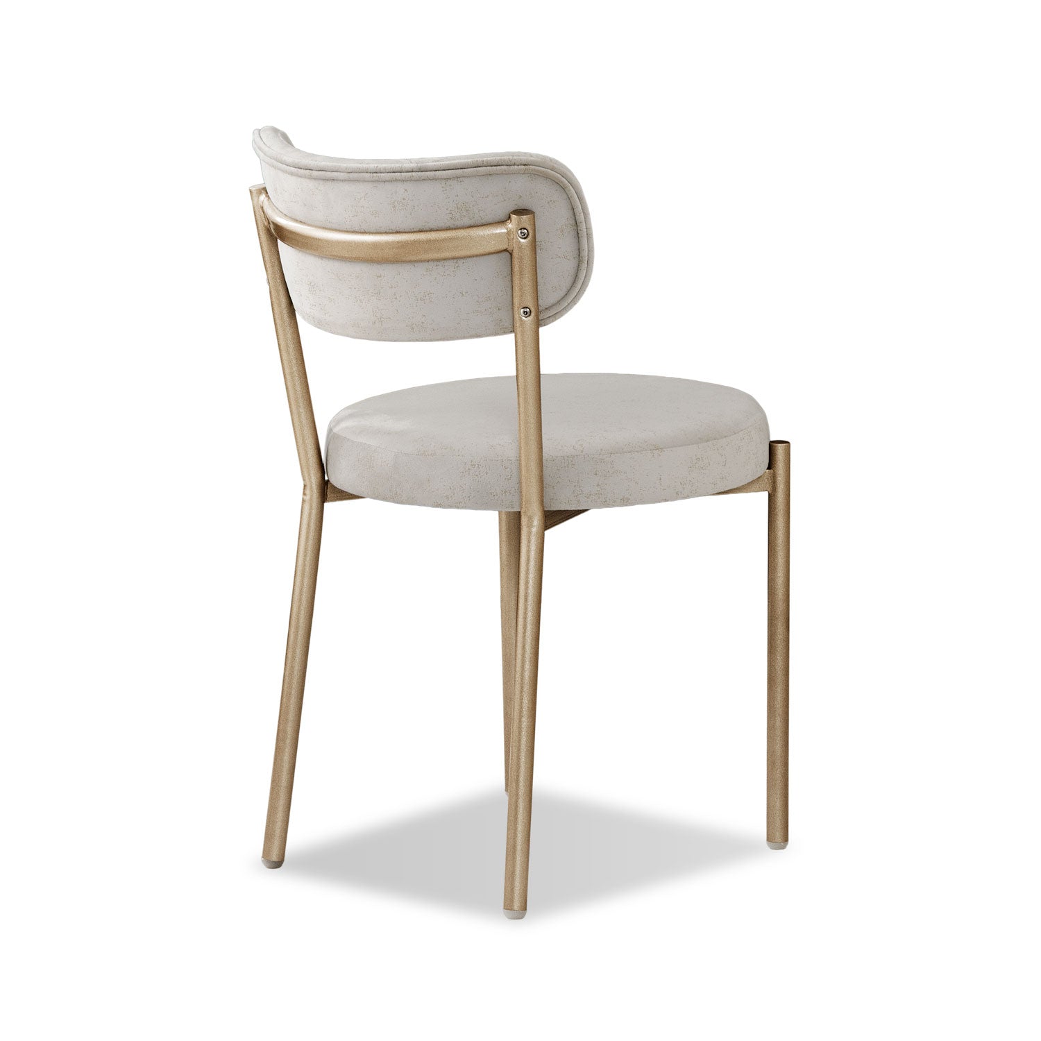 Comedor 4 Puestos Arthur Velvet Eleganza Crudo, Champaña