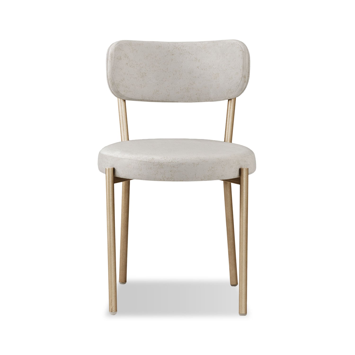 Comedor 4 Puestos Arthur Velvet Eleganza Crudo, Champaña