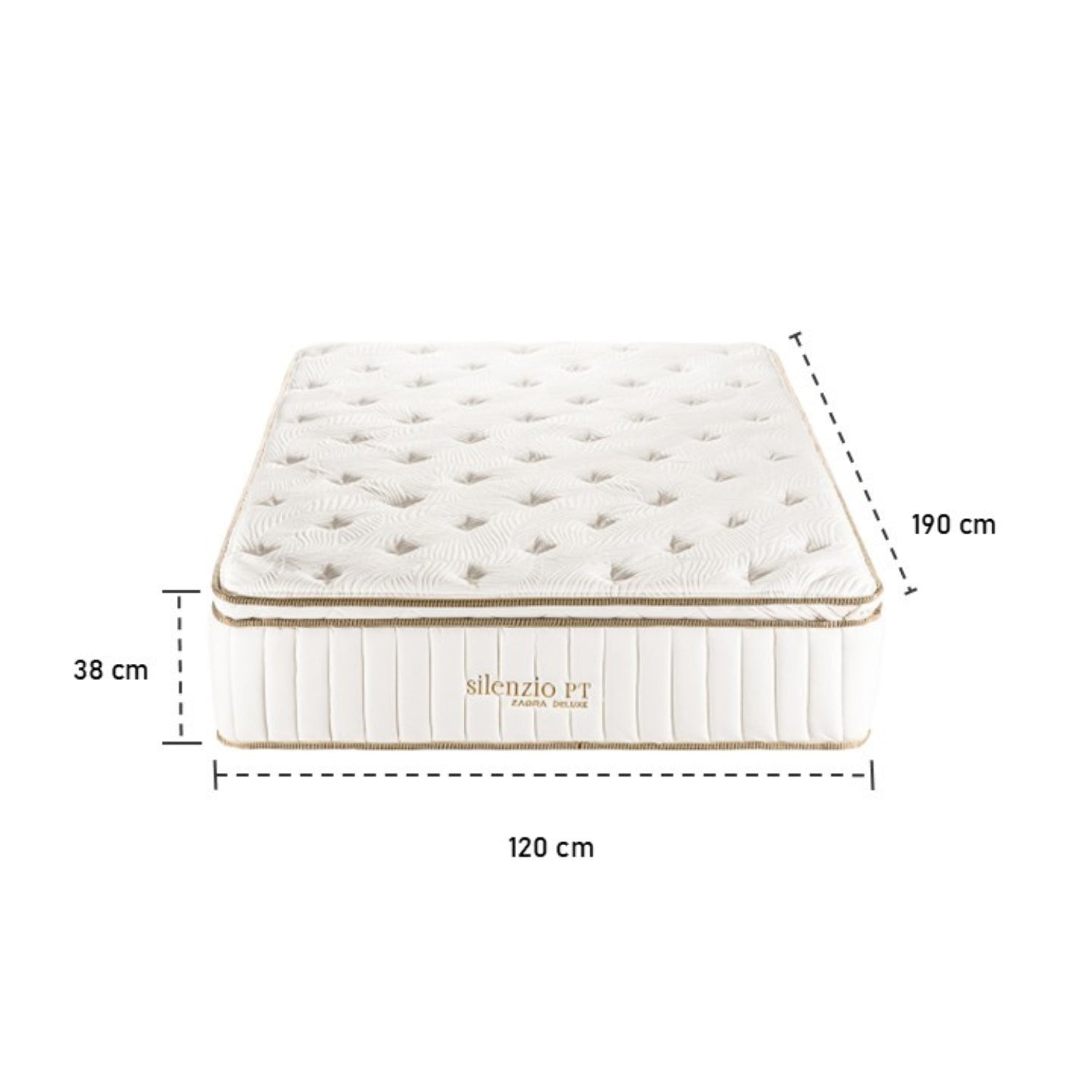 Colchón Semidoble Silenzio Deluxe Pillow Top (Garantia 25 Años)