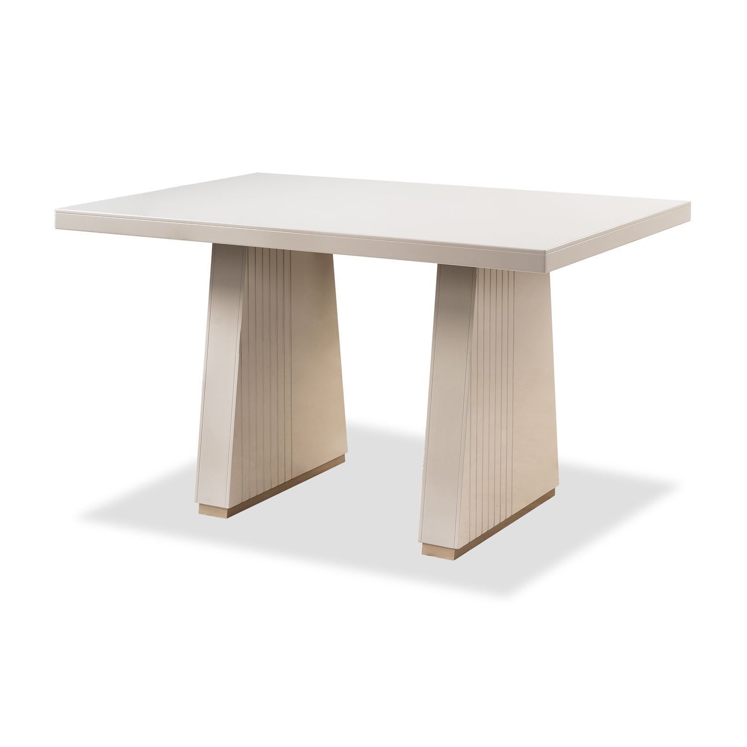 Comedor 4 Puestos Denver Eurolino Blanco Puro, Champaña