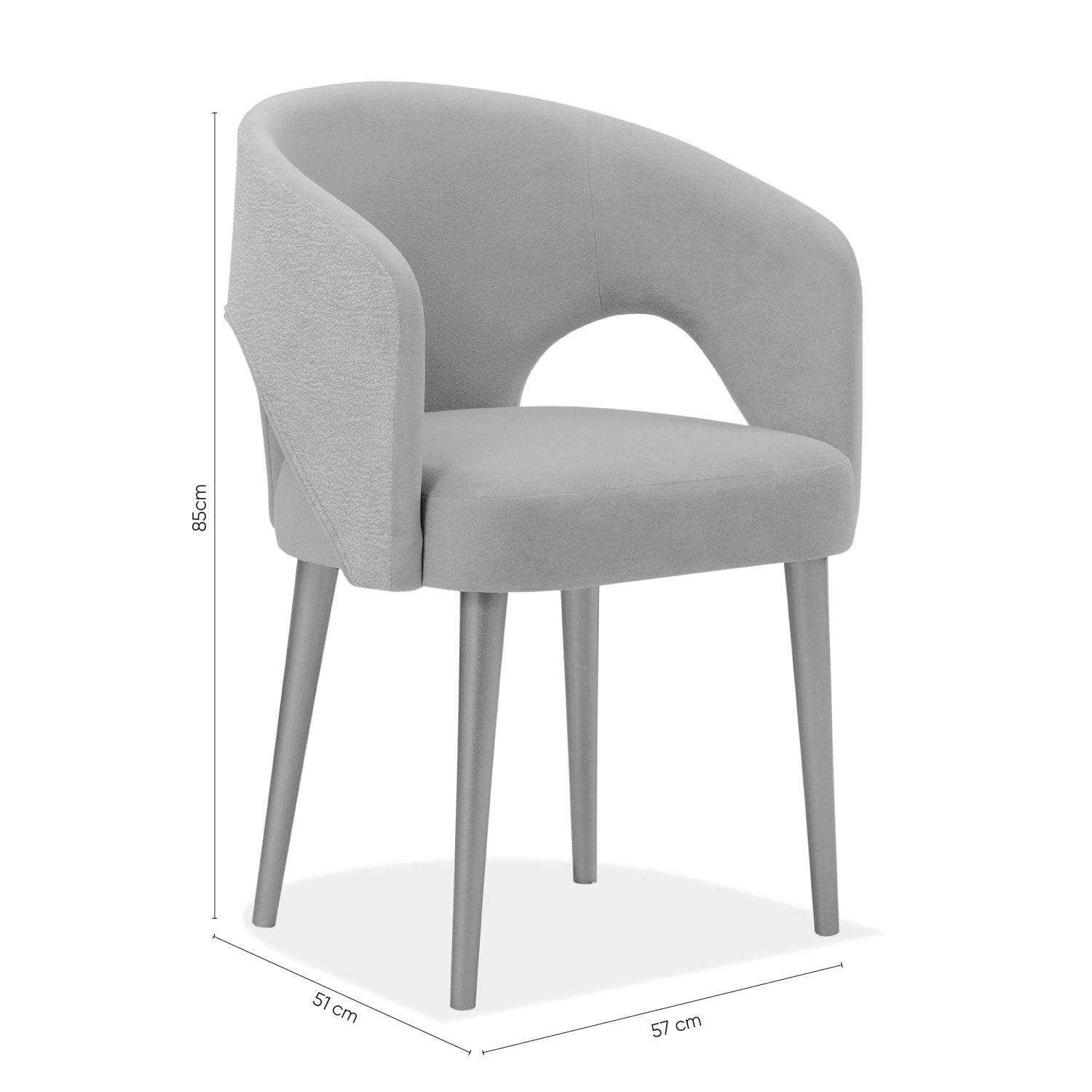 Comedor 4 Puestos Denver Eurolino Blanco Puro, Champaña