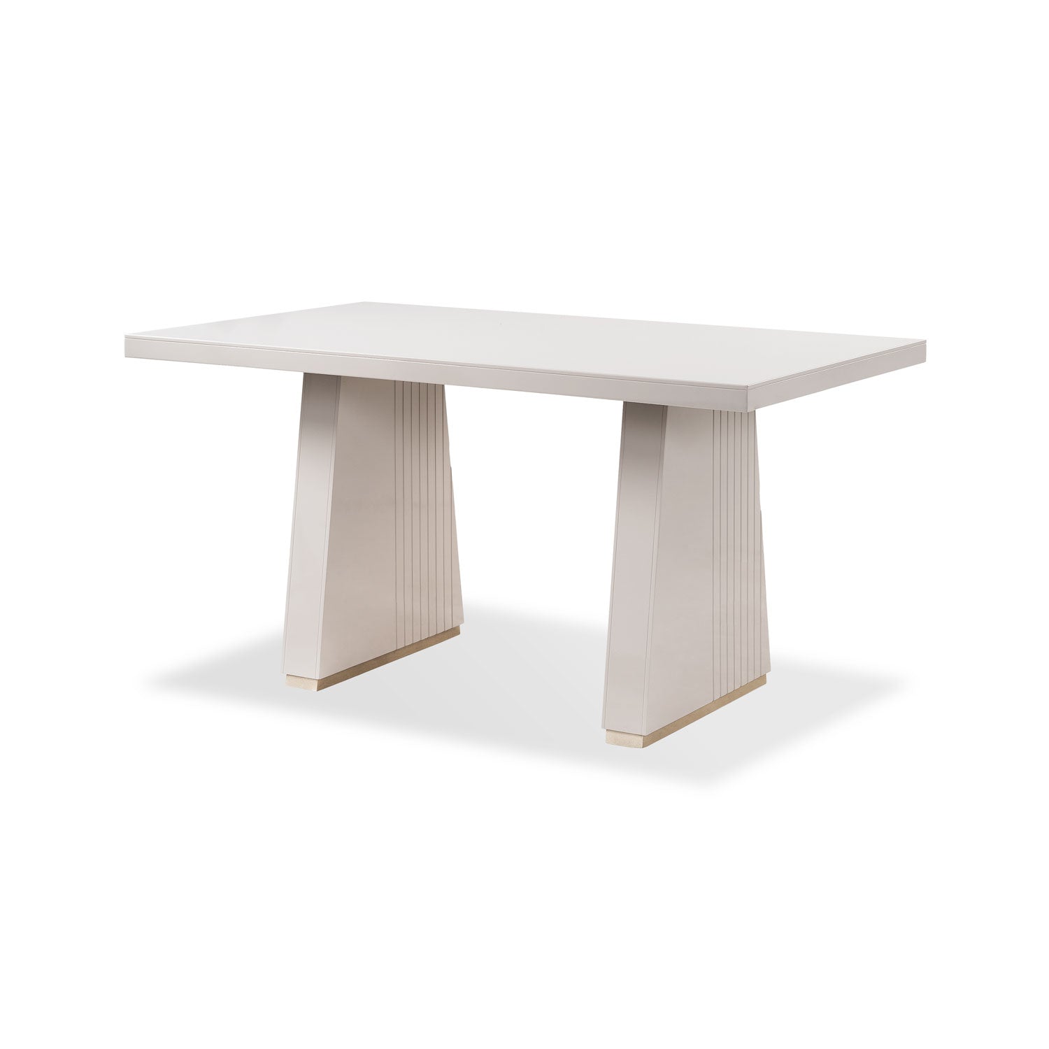 Comedor 6 Puestos Denver Eurolino Blanco Puro, Champaña