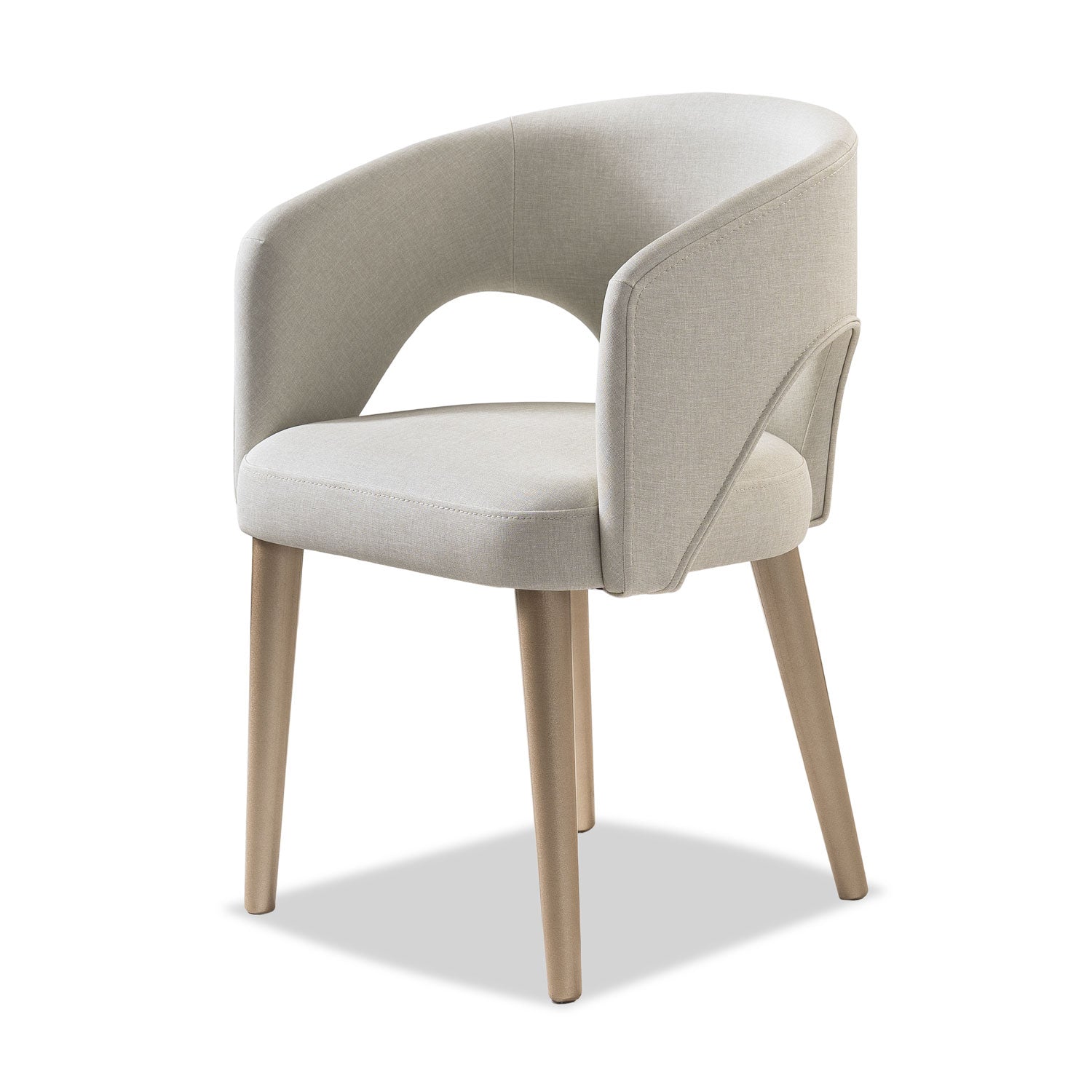 Comedor 6 Puestos Denver Eurolino Blanco Puro, Champaña