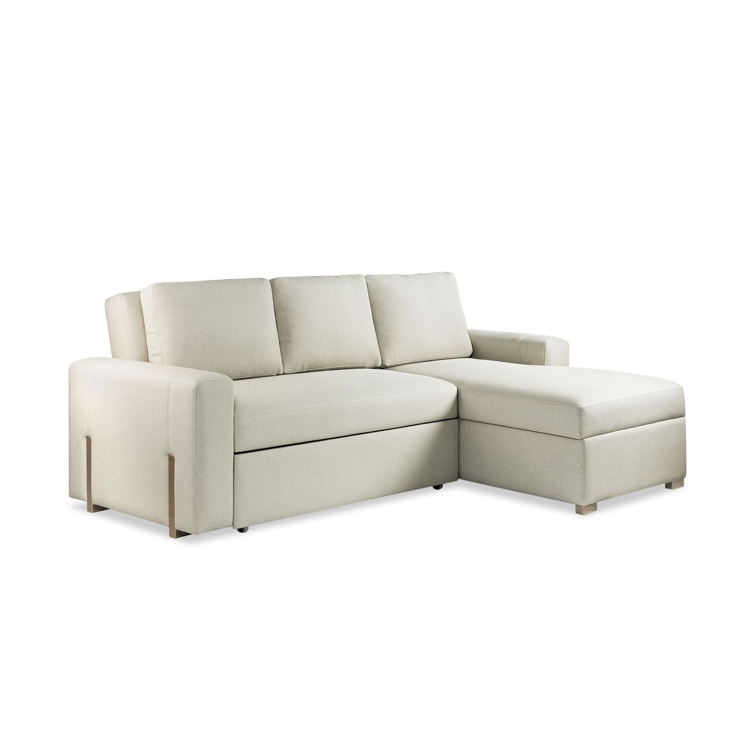 Sala Cama Sevilla Eurolino Blanco Puro, Champaña Derecha